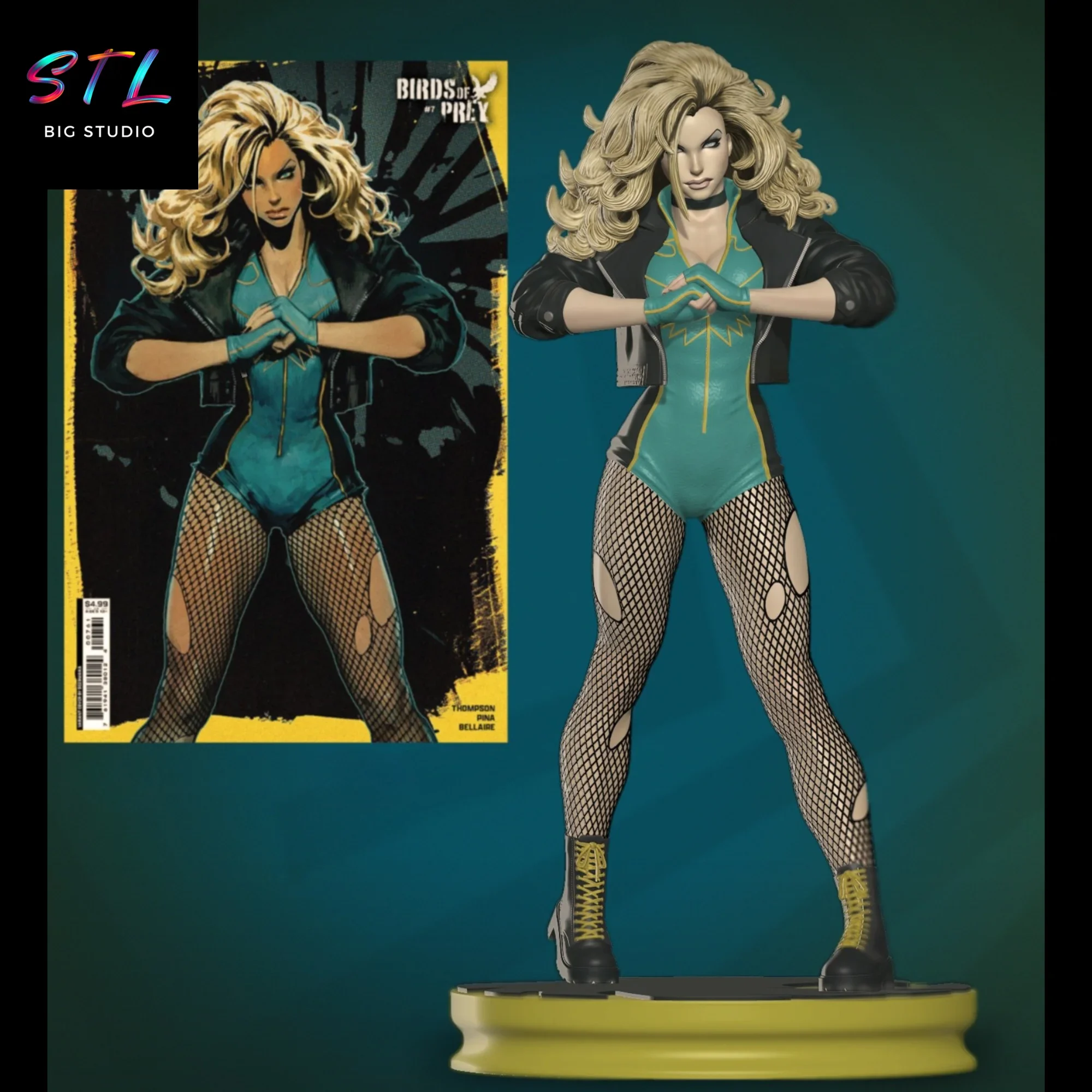 black canary stl dc comics impresion 3d black canary stl dc comics impresion 3d
