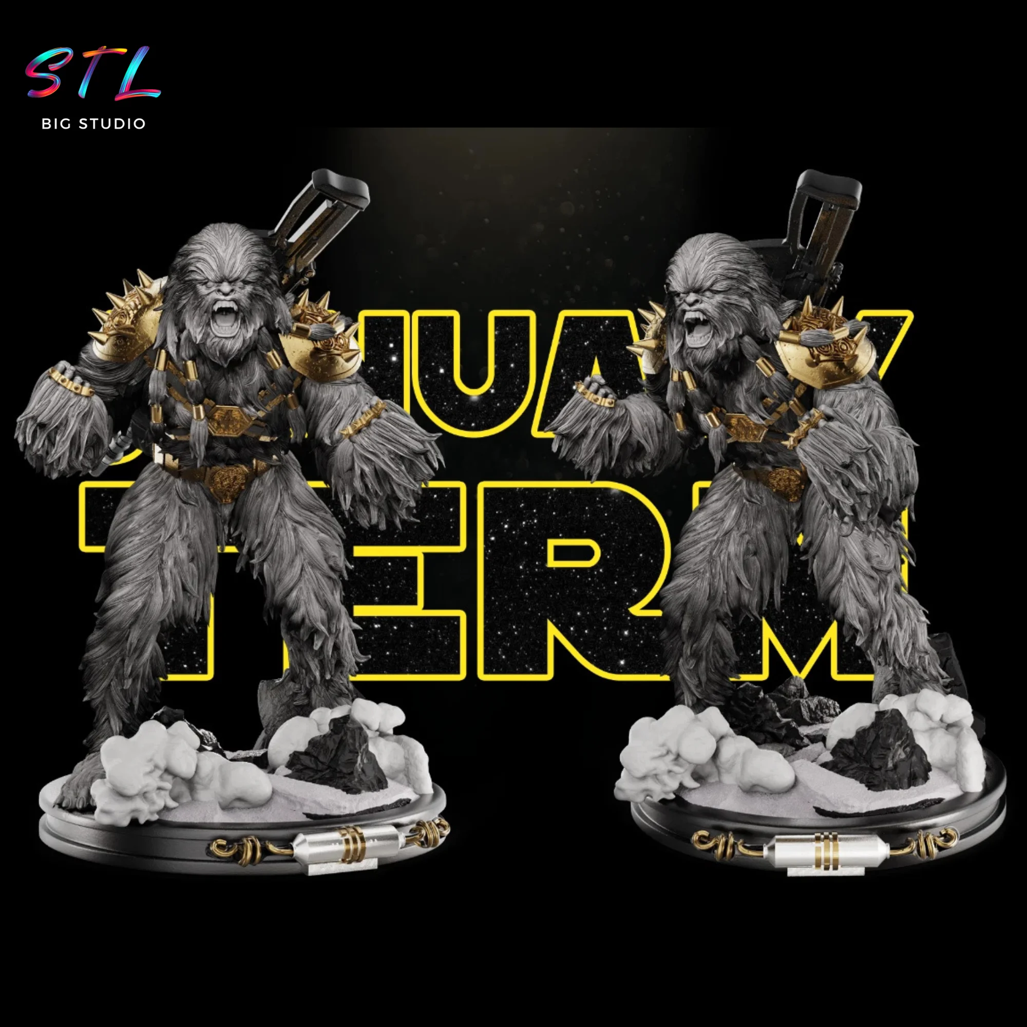 black krrsantan stl star wars impresion 3d