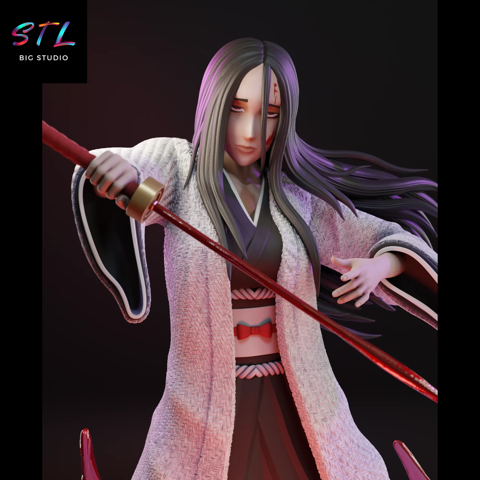 bleach stl retsu unohana impresion 3d bleach stl retsu unohana impresion 3d