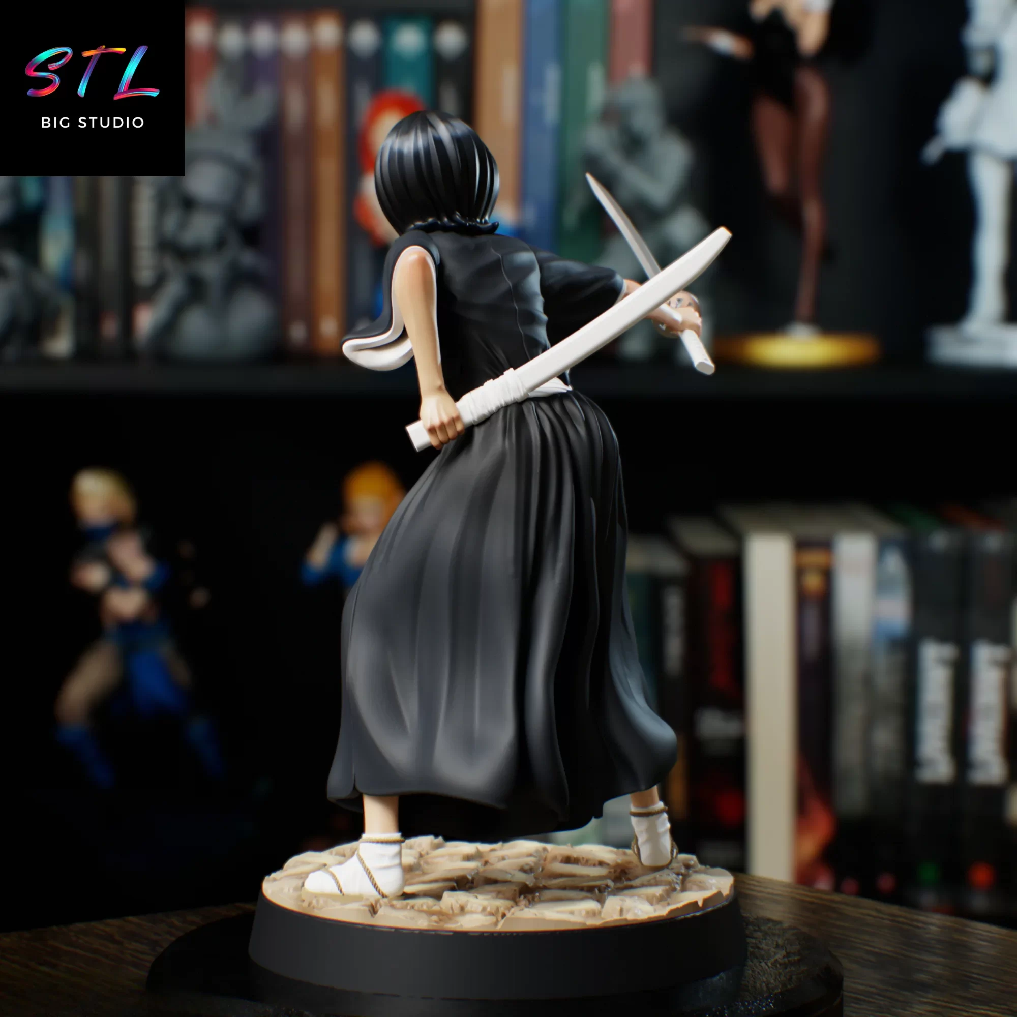 bleach stl rukia kuchiki impresion 3d bleach stl rukia kuchiki impresion 3d