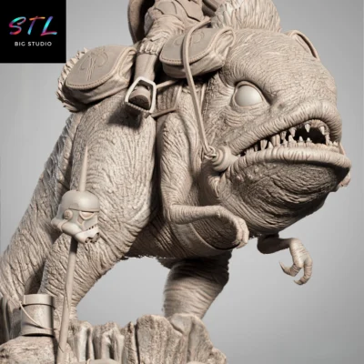 blurrg stl mandalorian impresion 3d star wars