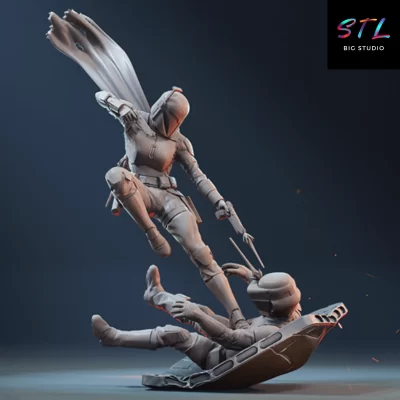 bo katan stl star wars impresion 3d