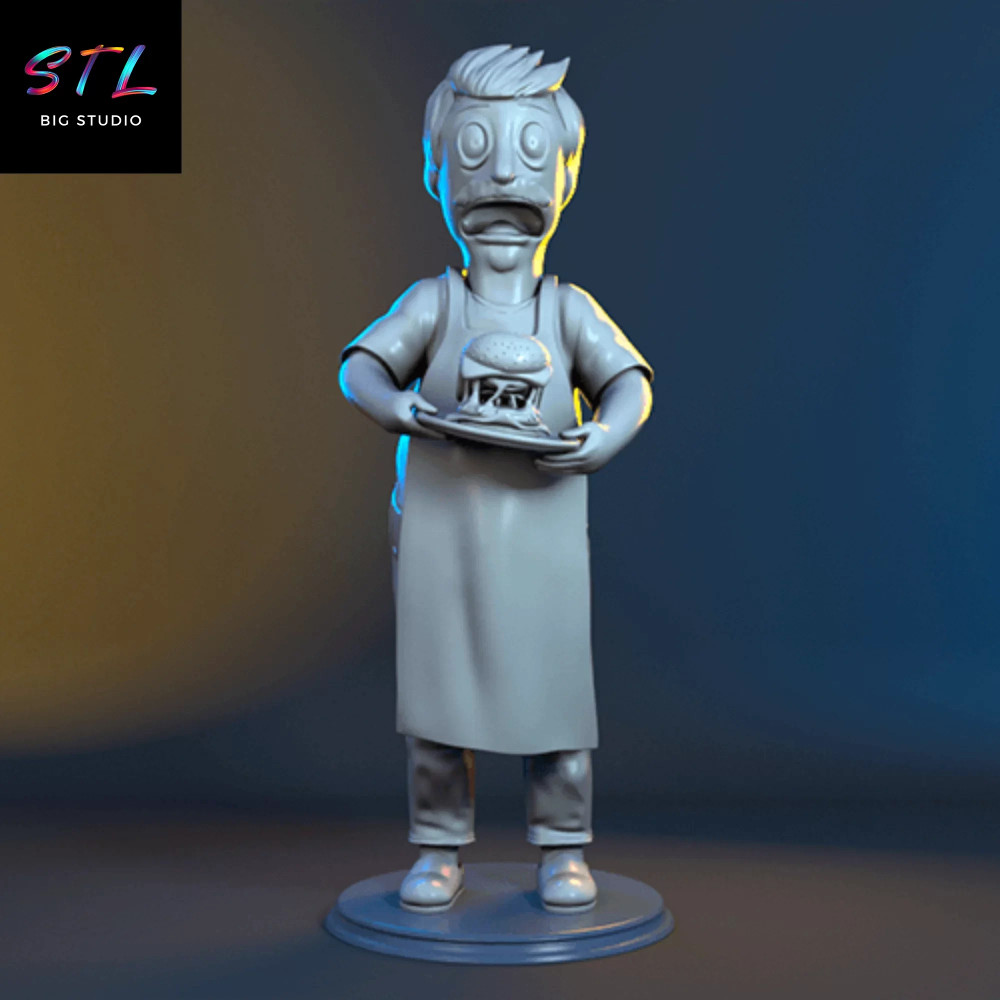 bob belcher stl bob's burgers impresion 3d bob belcher stl bob's burgers impresion 3d