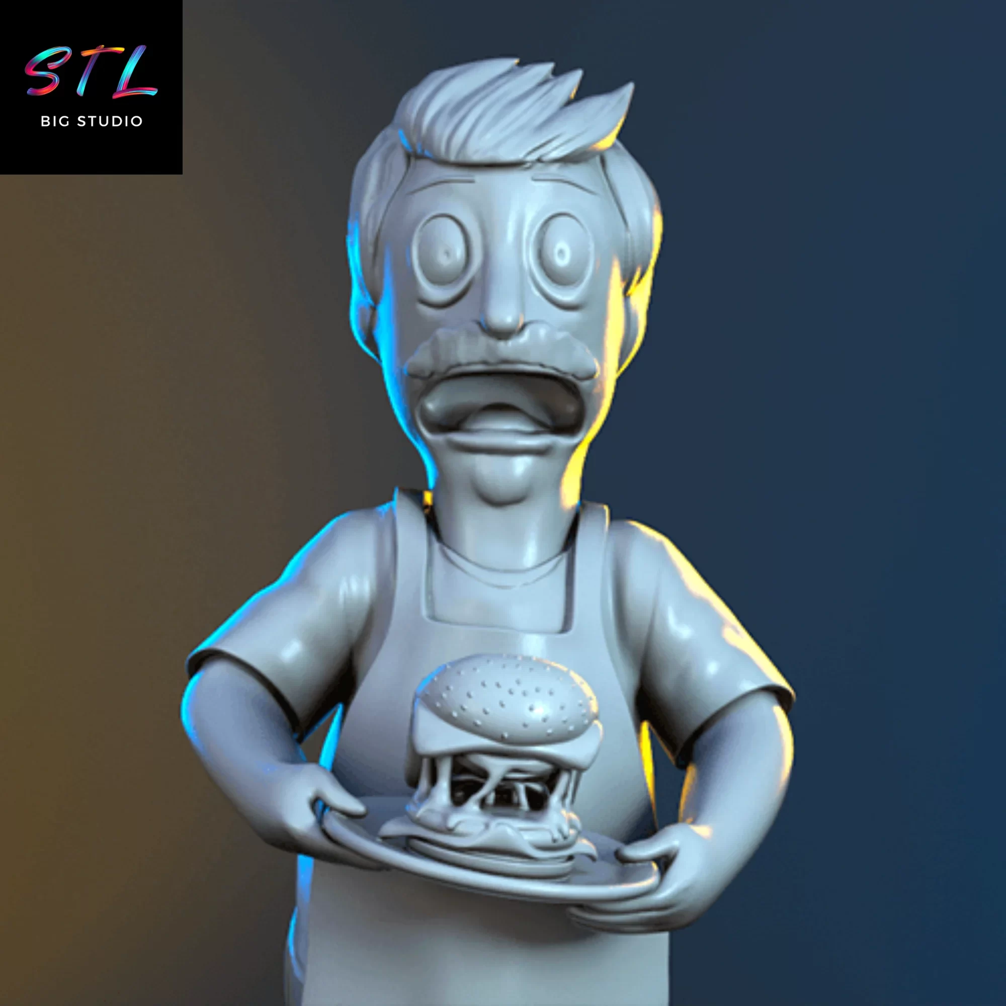 bob stl bobs burgers imprimir 3d bob stl bobs burgers imprimir 3d