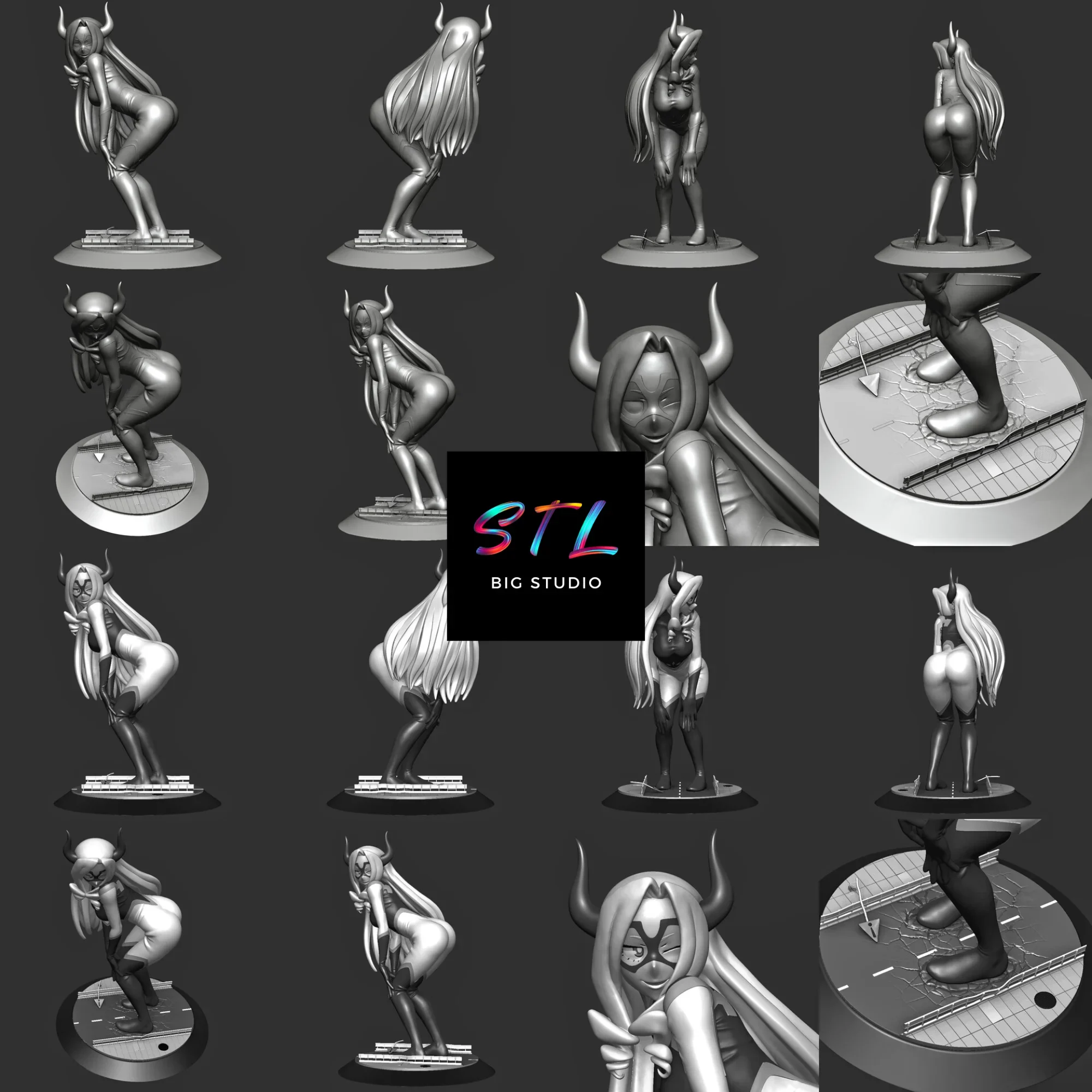boku no hero academia stl mt lady impresion 3d boku no hero academia stl mt lady impresion 3d