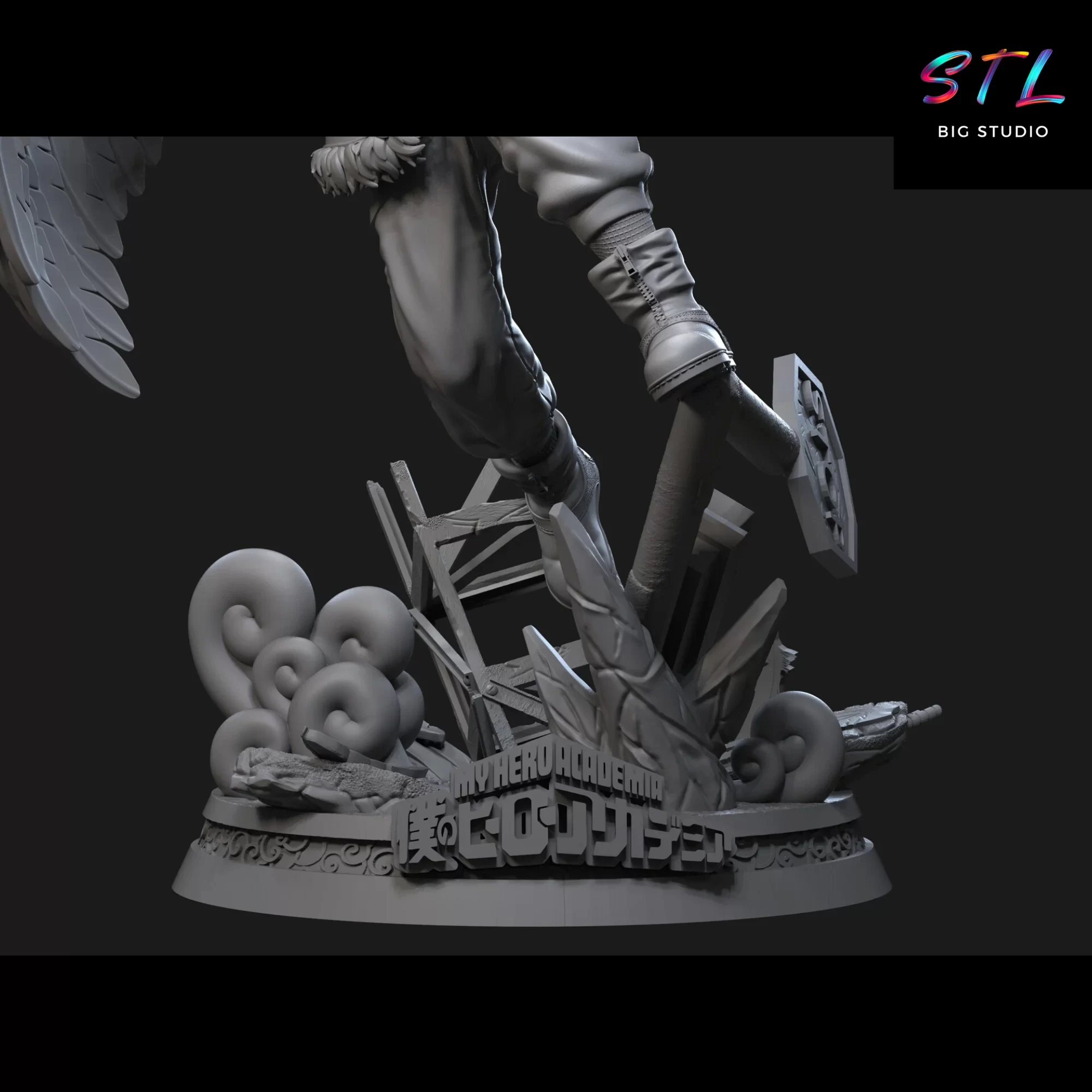 boku no hero stl hawks diorama impresion 3d boku no hero stl hawks diorama impresion 3d