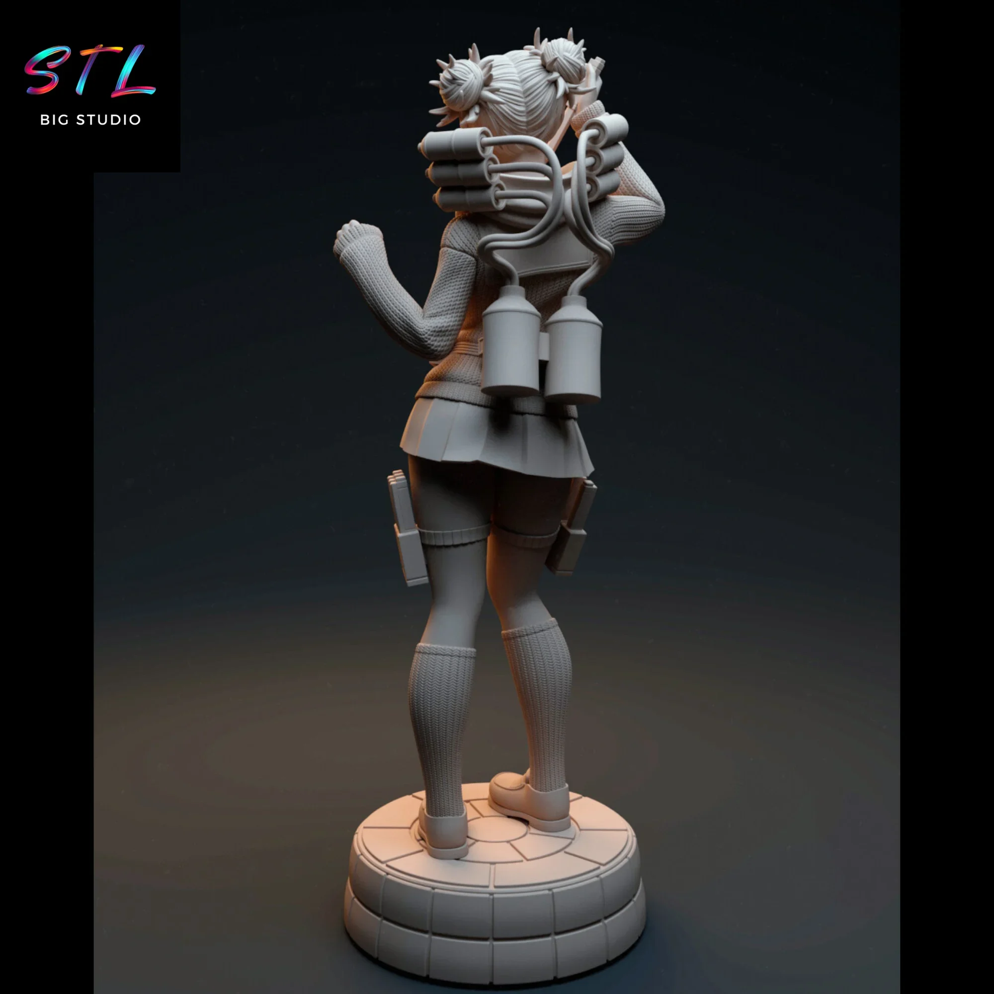 boku no hero stl himiko toga stl figura impresion 3d boku no hero stl himiko toga stl figura impresion 3d