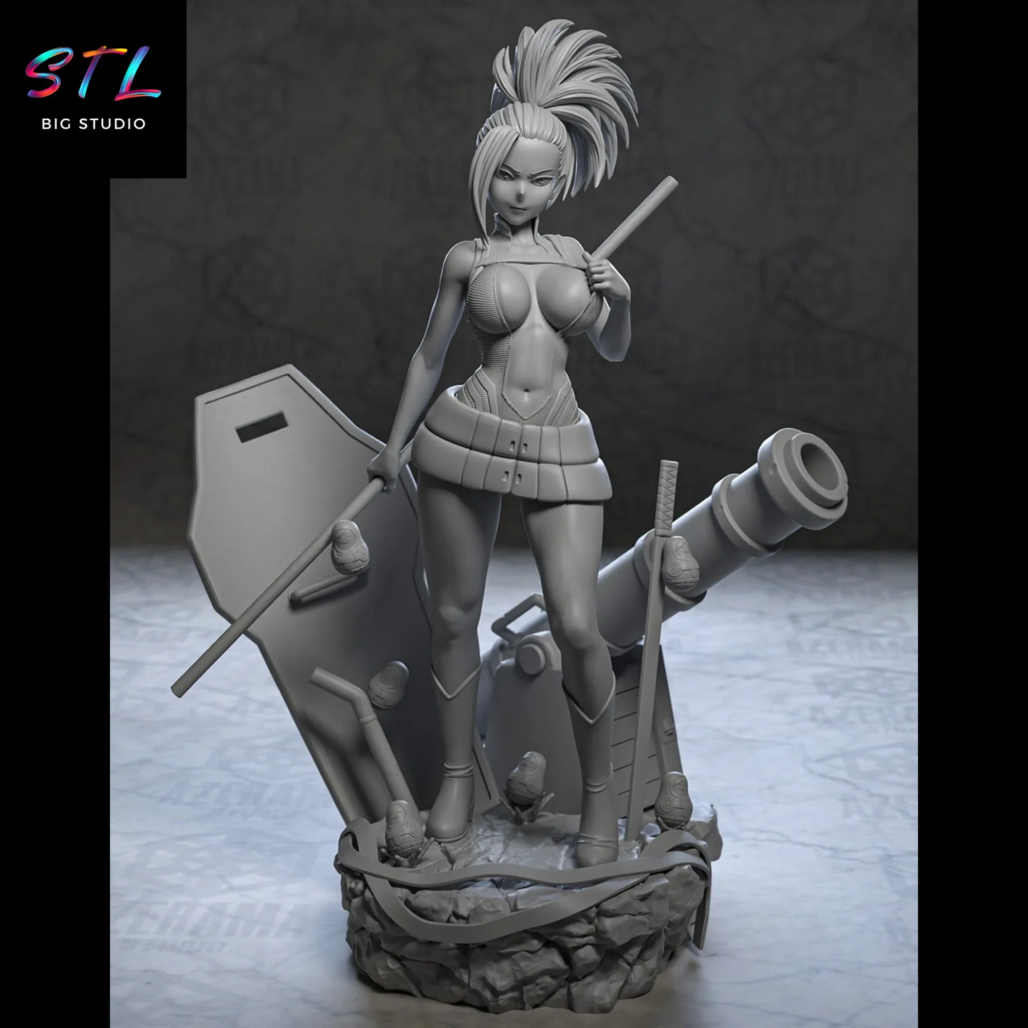 boku no hero stl momo yaoyorozu figura impresion 3d boku no hero stl momo yaoyorozu figura impresion 3d