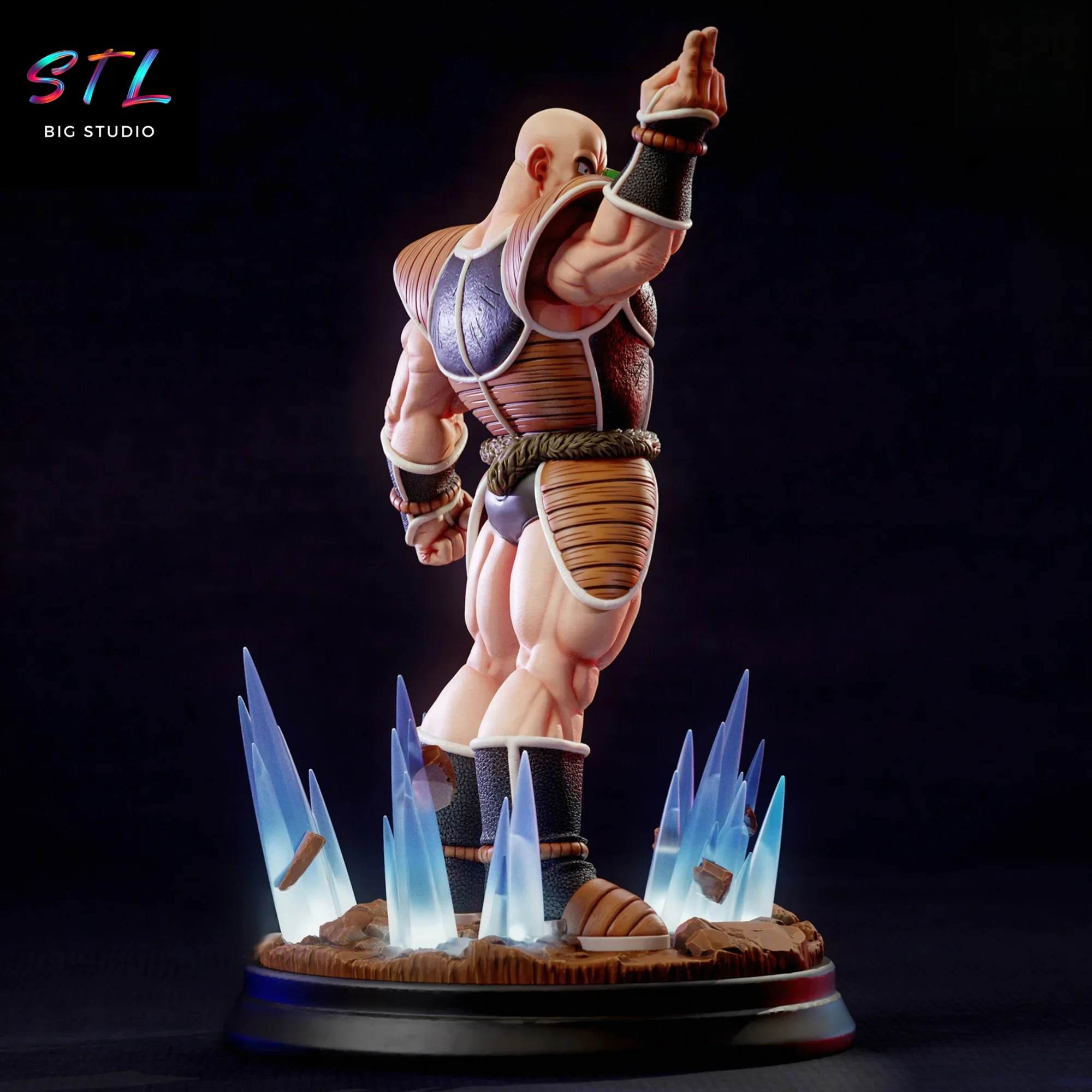 bola de dragon stl nappa figura impresion 3d bola de dragon stl nappa figura impresion 3d