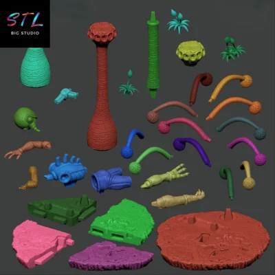 bola de dragon stl vegeta y nappa figura para impresion 3d