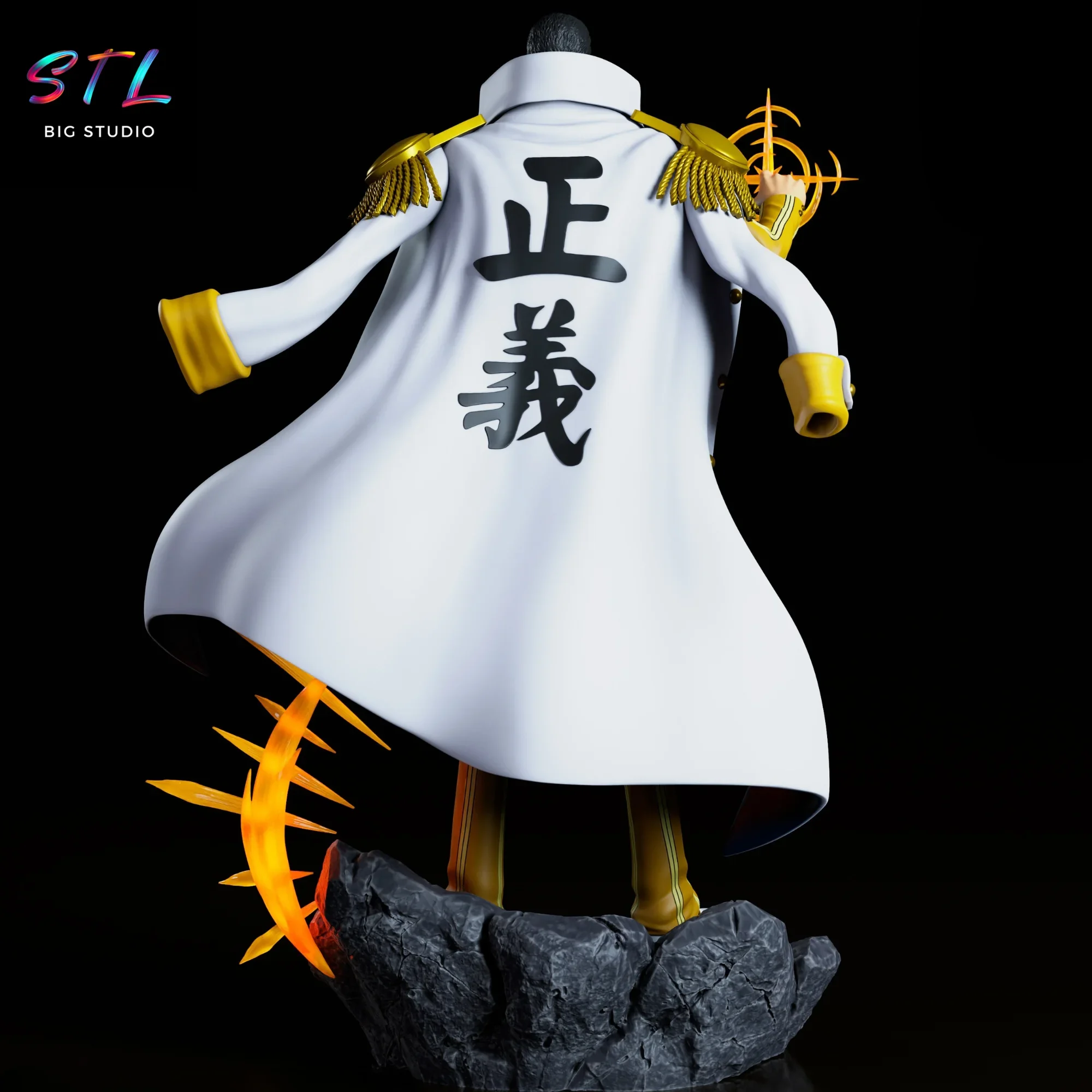 borsalino kizaru stl figura impresion 3d one piece borsalino kizaru stl figura impresion 3d one piece