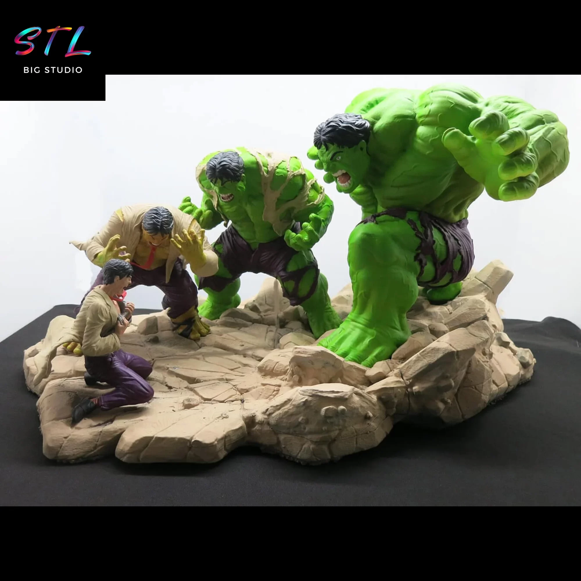 bruce banner stl hulk diorama impresion 3d marvel bruce banner stl hulk diorama impresion 3d marvel