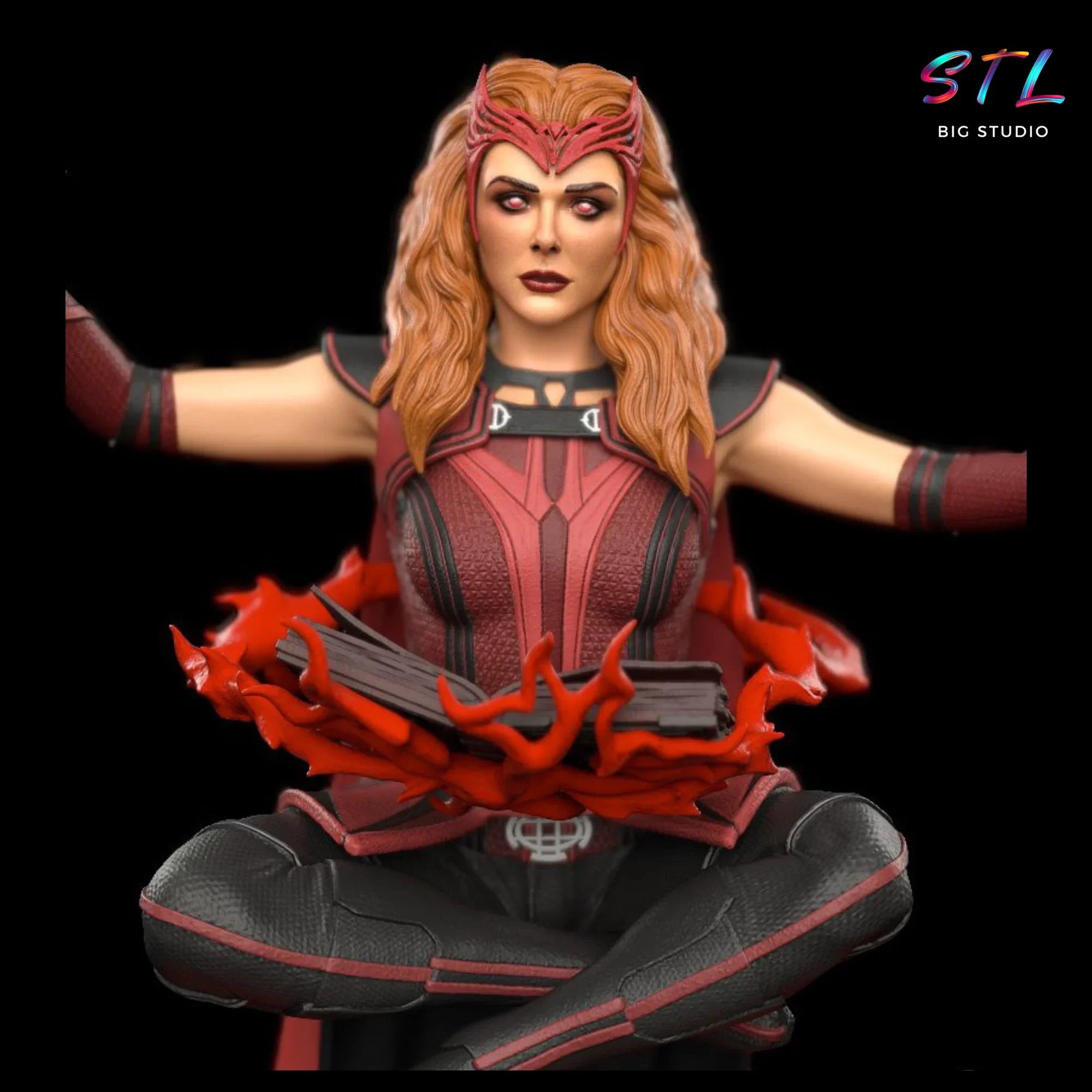bruja escarlata stl wanda avengers impresion 3d bruja escarlata stl wanda avengers impresion 3d