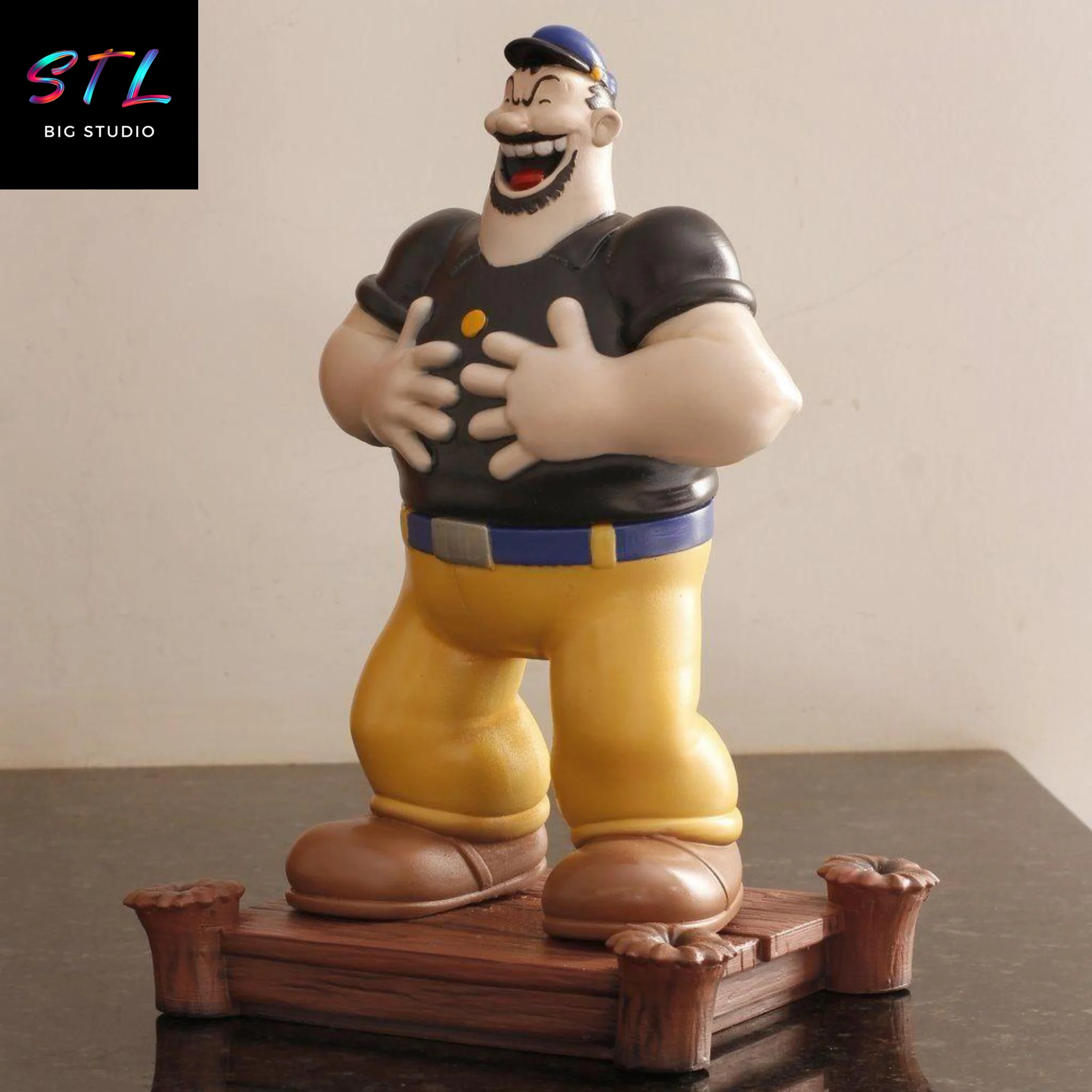 brutus stl popeye figura impresion 3d