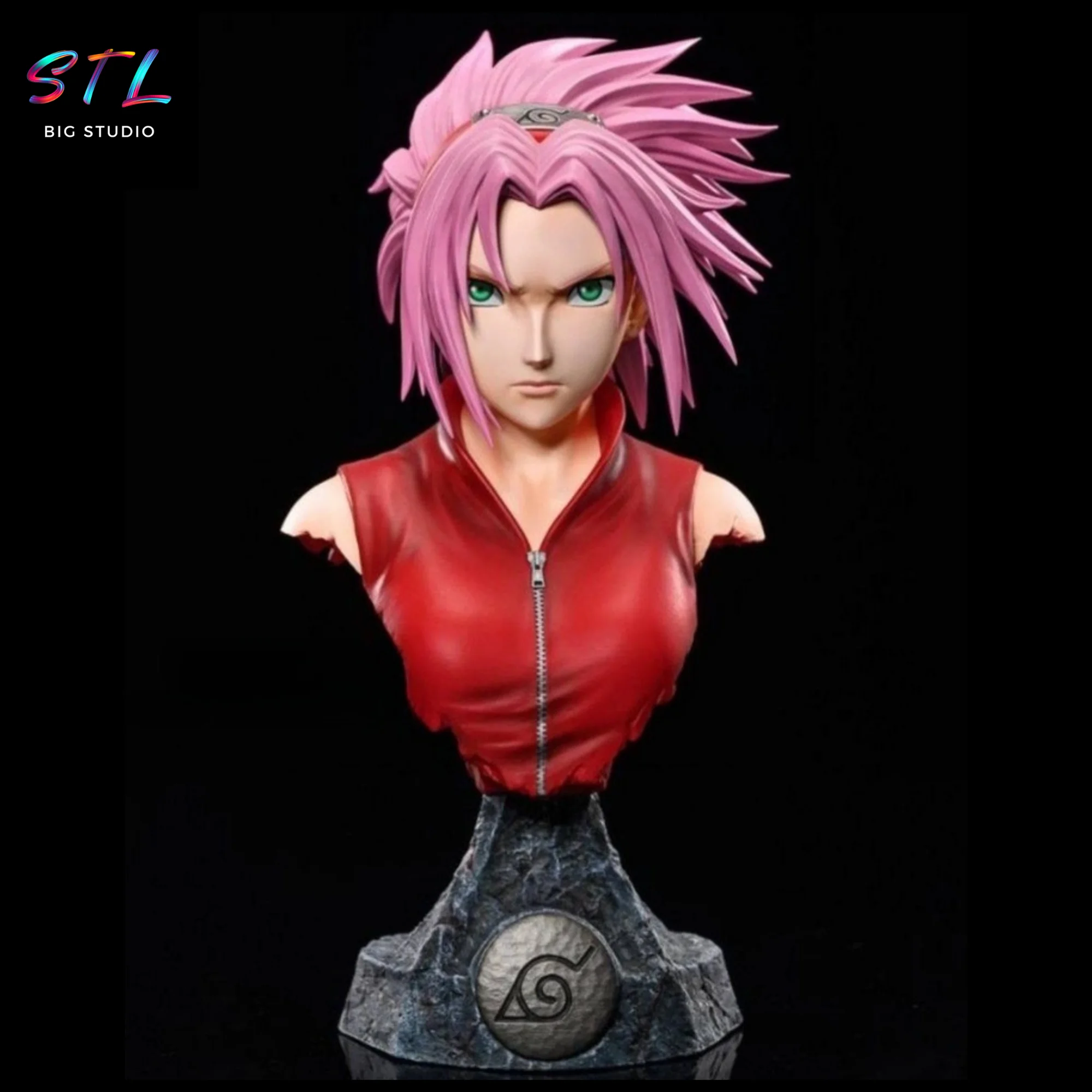 busto sakura stl naruto shippuden impresion 3d