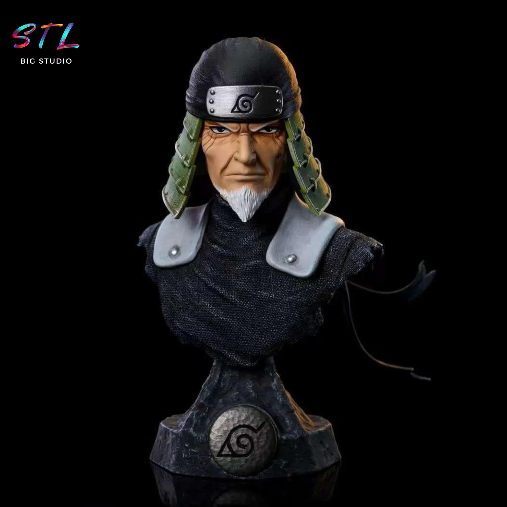 busto sarutobi hiruzen stl impresion 3d naruto