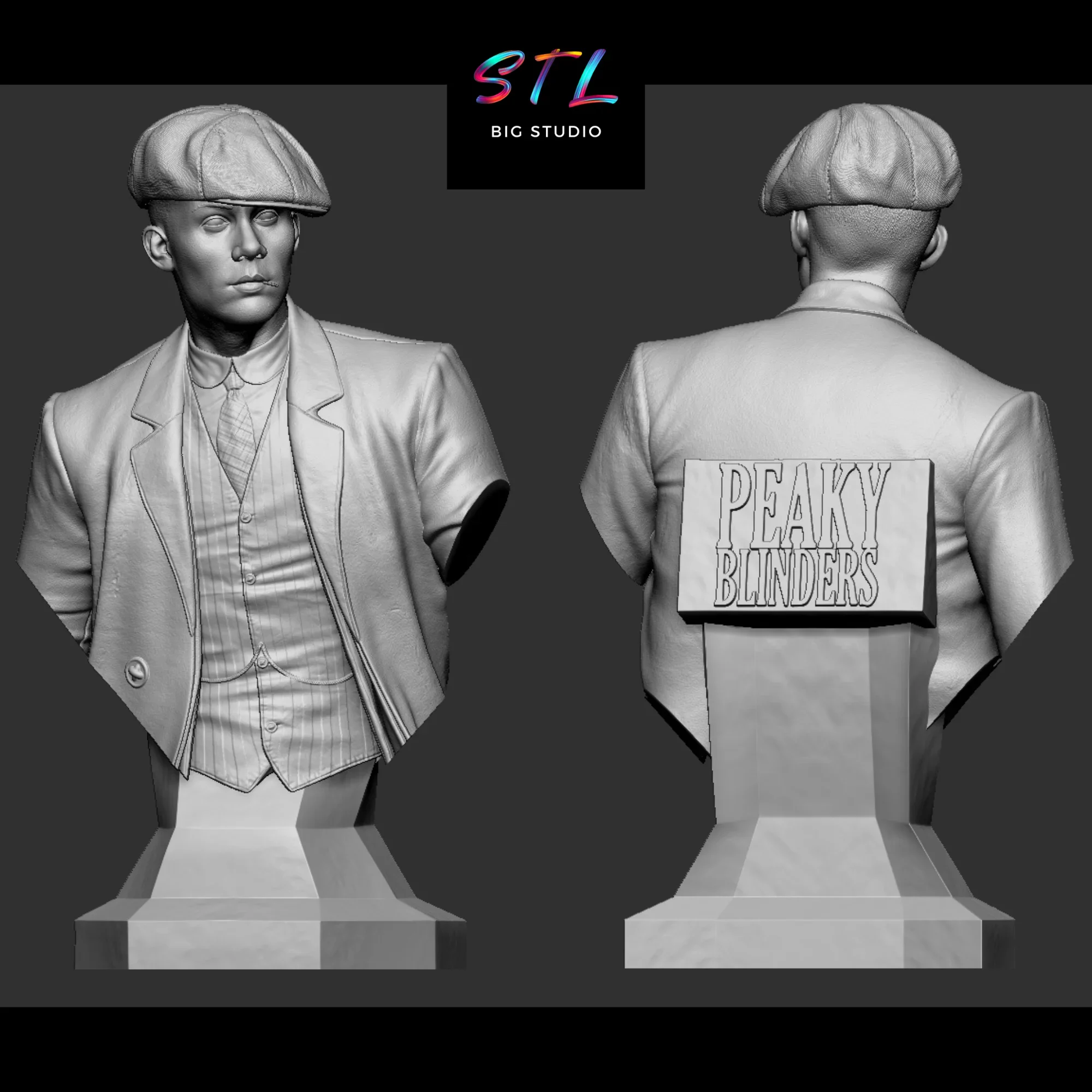 busto stl de john shelby para impresion 3d peaky blinders busto stl de john shelby para impresion 3d peaky blinders