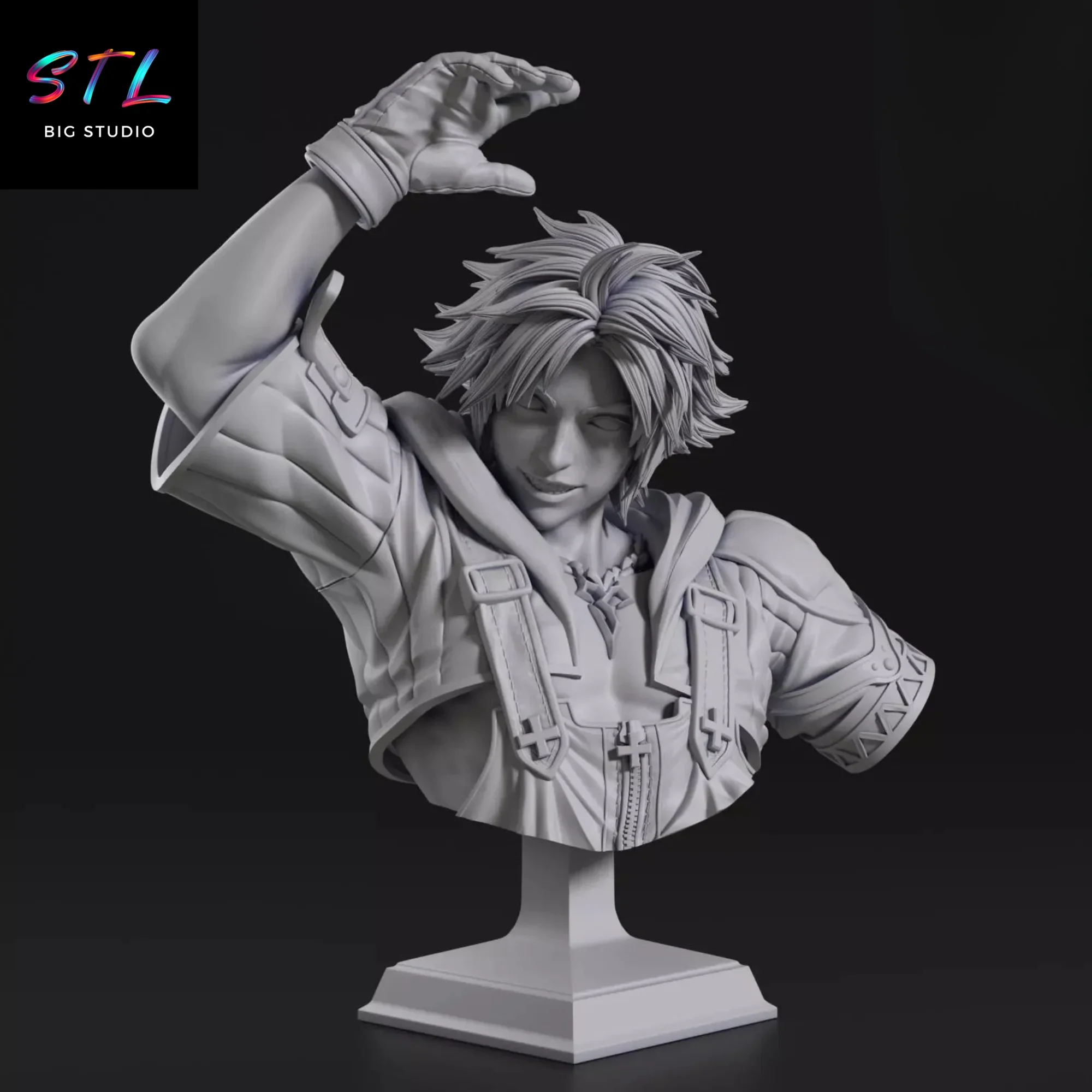 busto tidus stl final fantasy x impresion 3d busto tidus stl final fantasy x impresion 3d