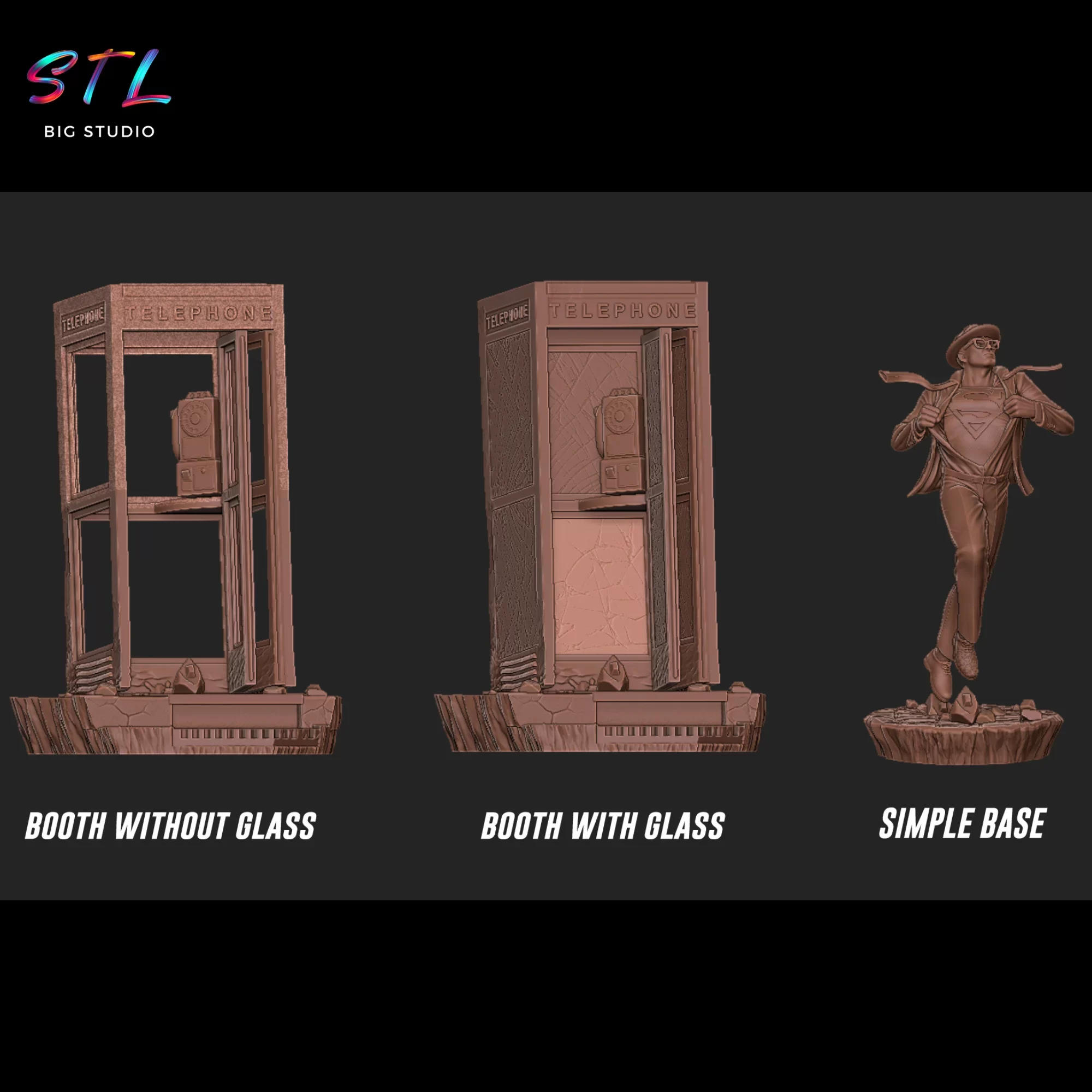 cabina superman stl clark kent impresion 3d dc comics cabina superman stl clark kent impresion 3d dc comics