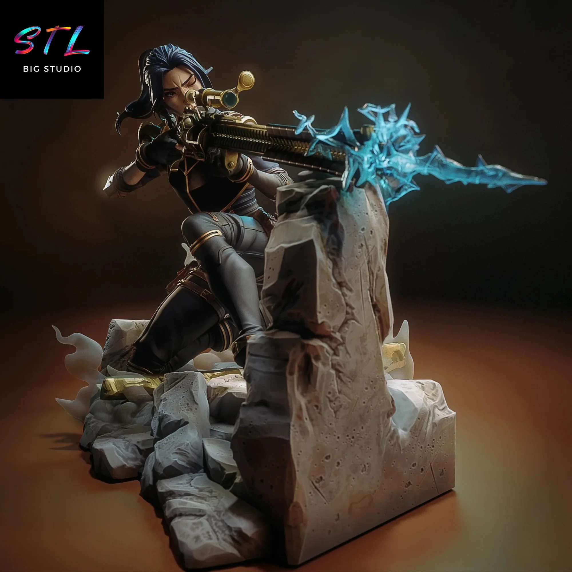 caitlyn stl league of legends impresion 3d