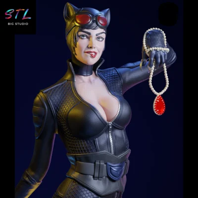 catwoman stl dc comics figura impresion 3d