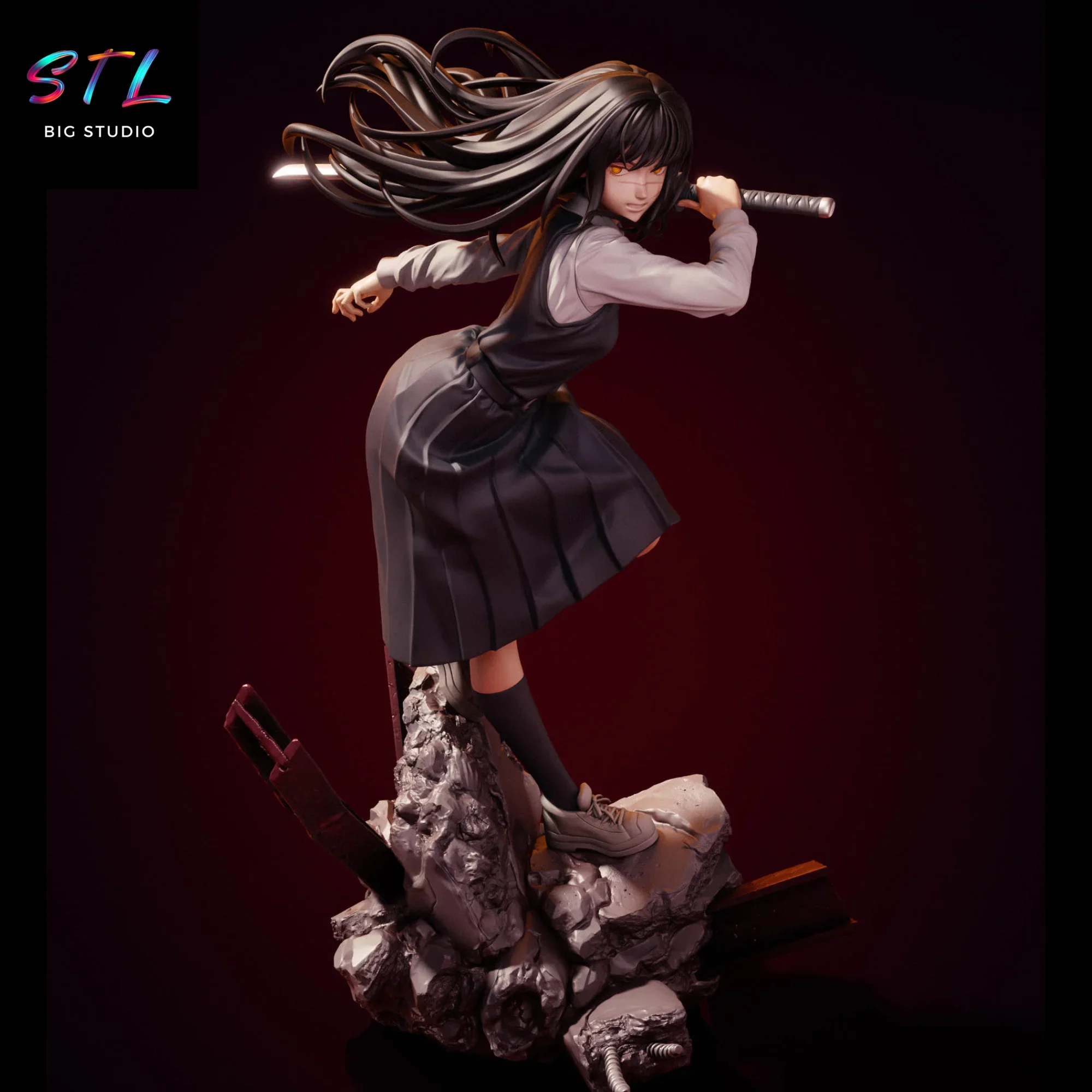 chainsaw man stl asa mitaka impresion 3d chainsaw man stl asa mitaka impresion 3d