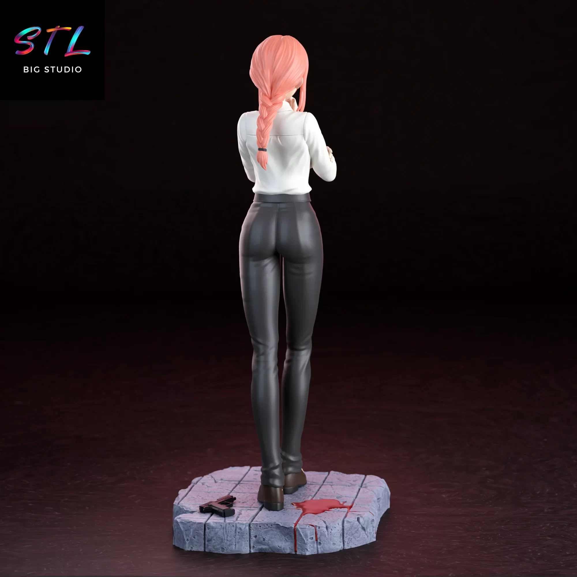 chainsaw man stl makima figura impresion 3d chainsaw man stl makima figura impresion 3d