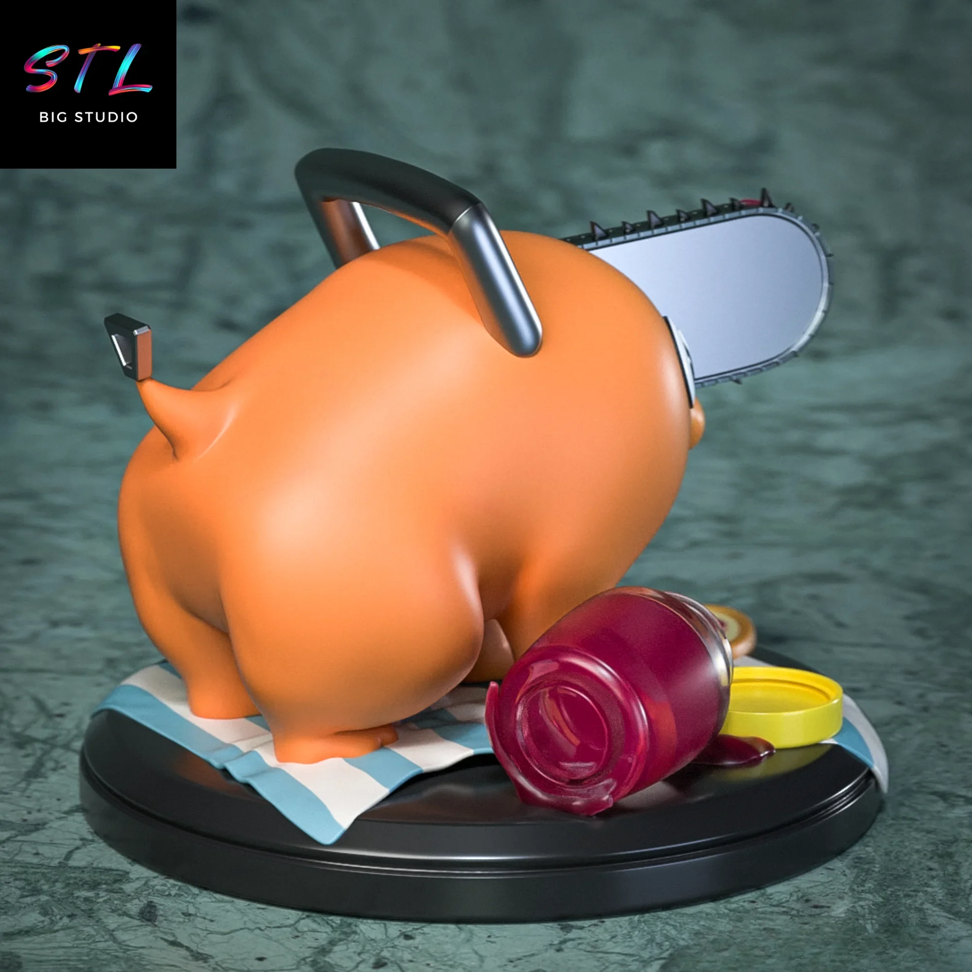 chainsaw man stl pochita impresion 3d chainsaw man stl pochita impresion 3d