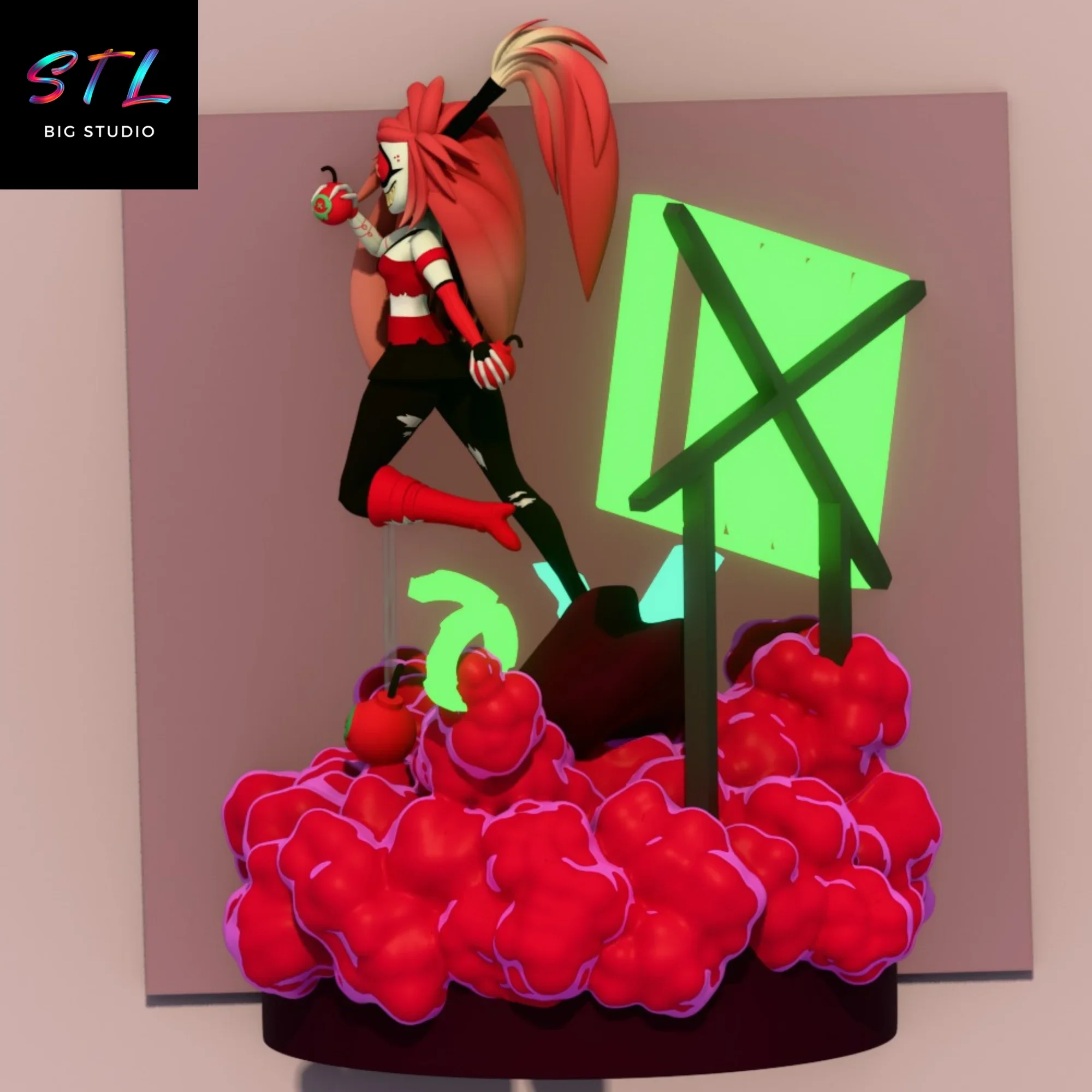 cherri bomb stl hotel hazbin impresion 3d cherri bomb stl hotel hazbin impresion 3d