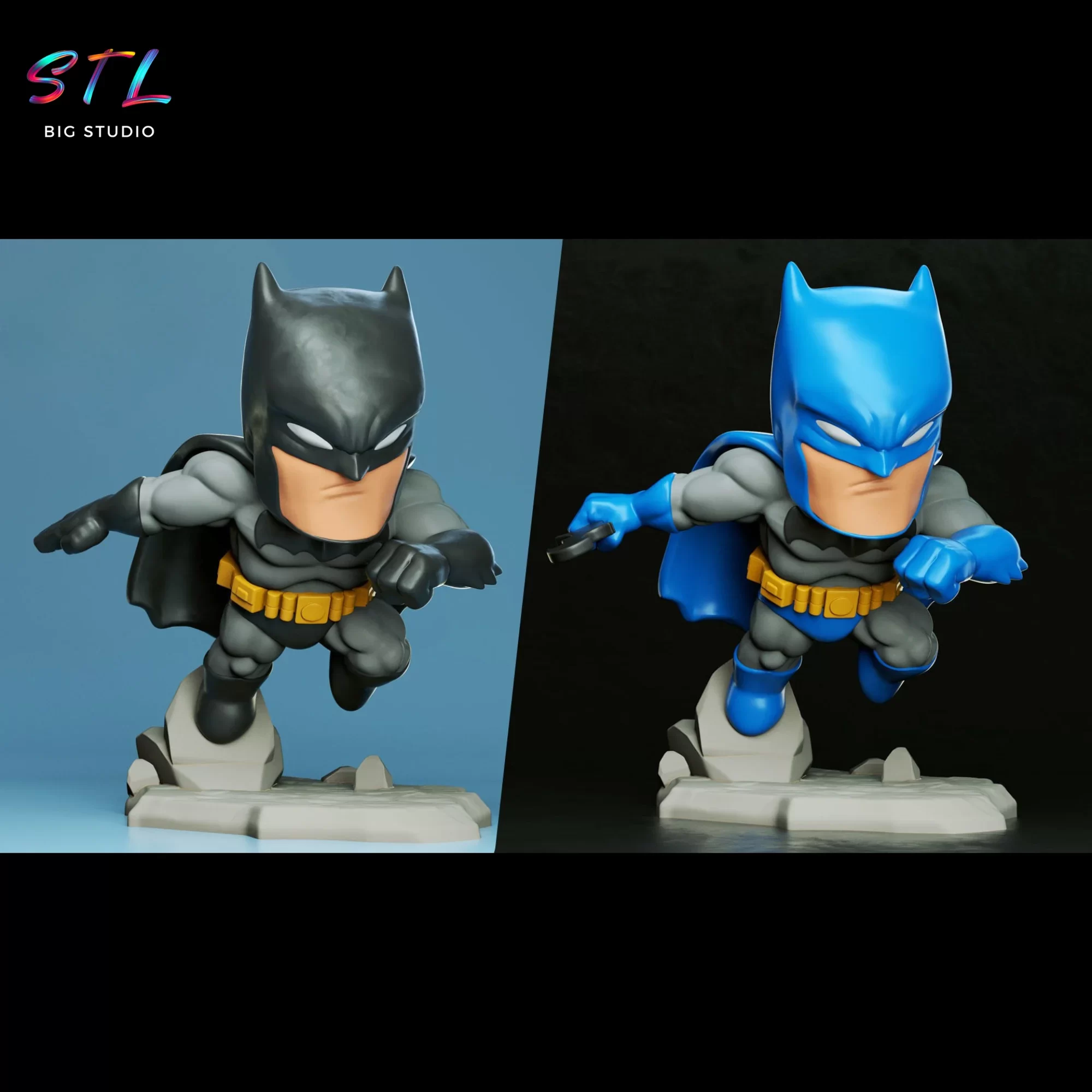 chibi batman stl kawaii dc impresion 3d chibi batman stl kawaii dc impresion 3d
