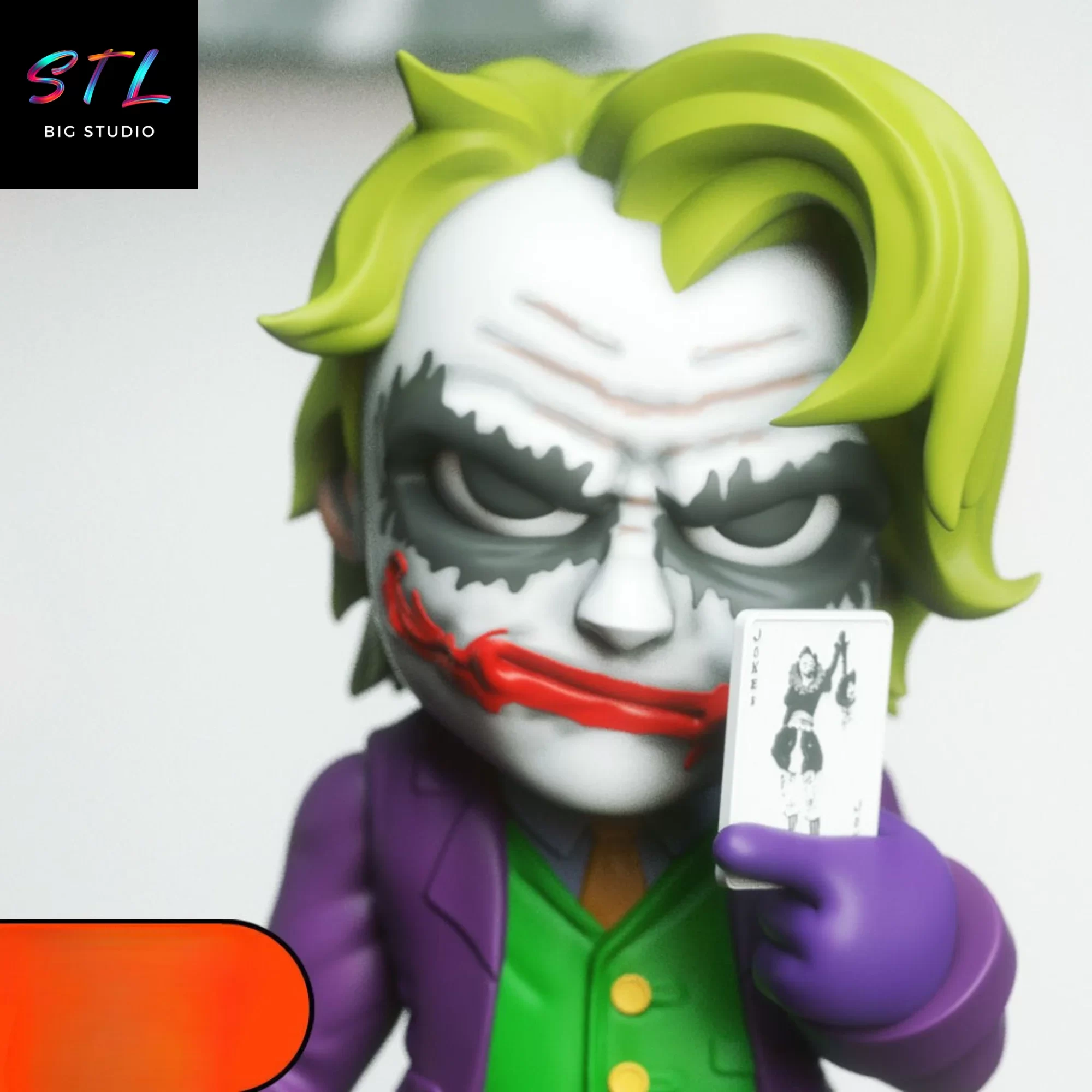chibi joker stl dc kawaii 3d print