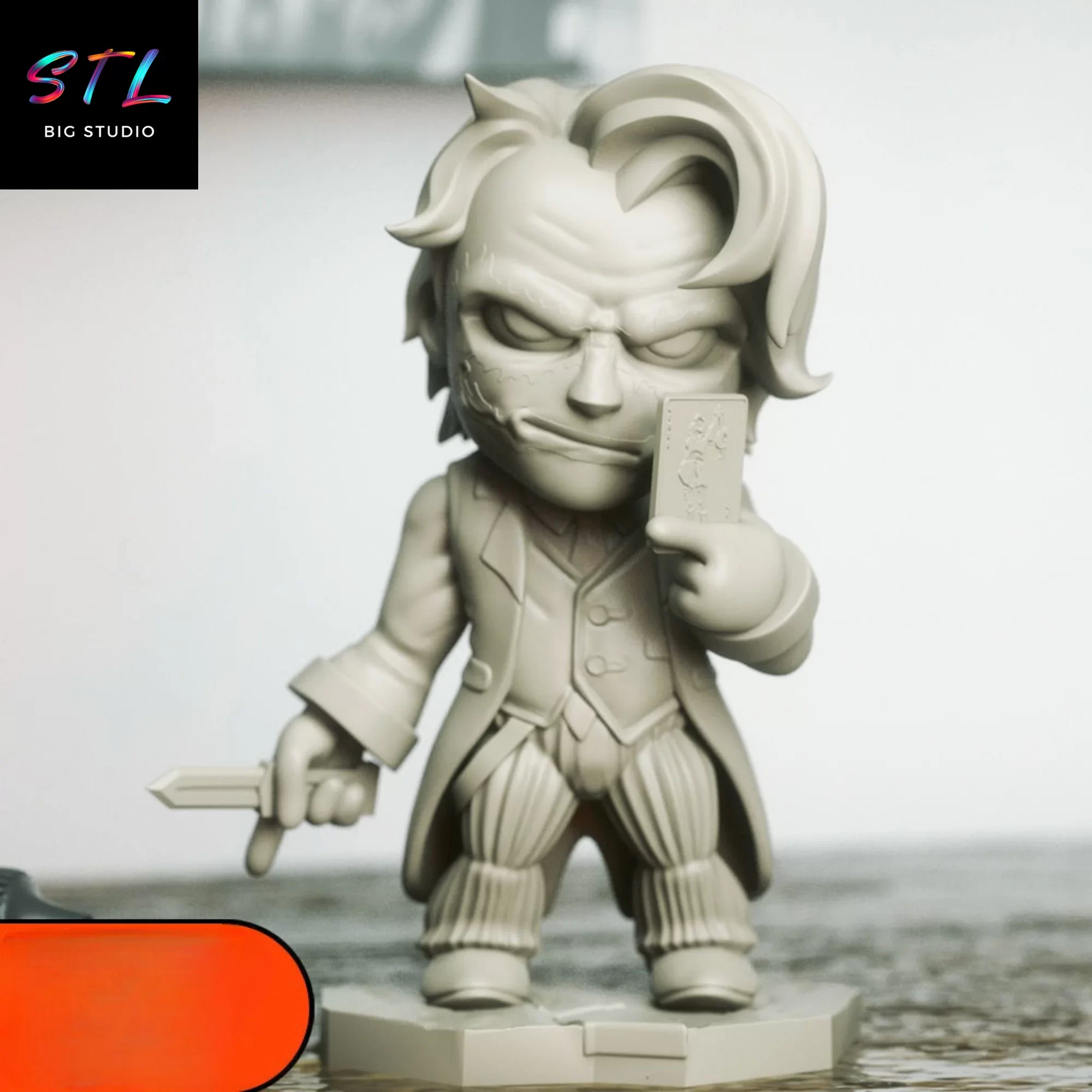 chibi kawaii joker stl dc imprimir 3d chibi kawaii joker stl dc imprimir 3d
