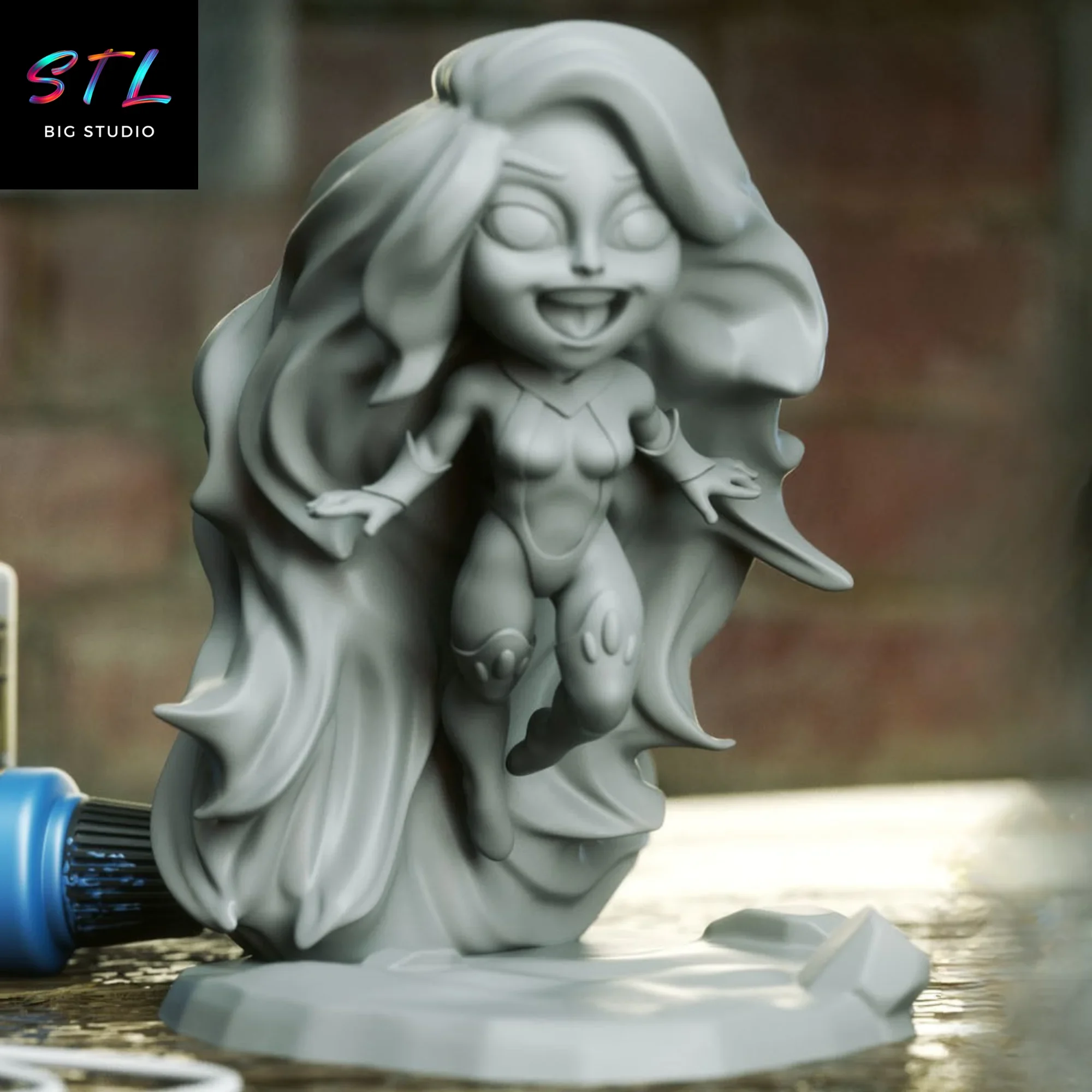 chibi kawaii starfire stl impresion 3d figura dc comics chibi kawaii starfire stl impresion 3d figura dc comics