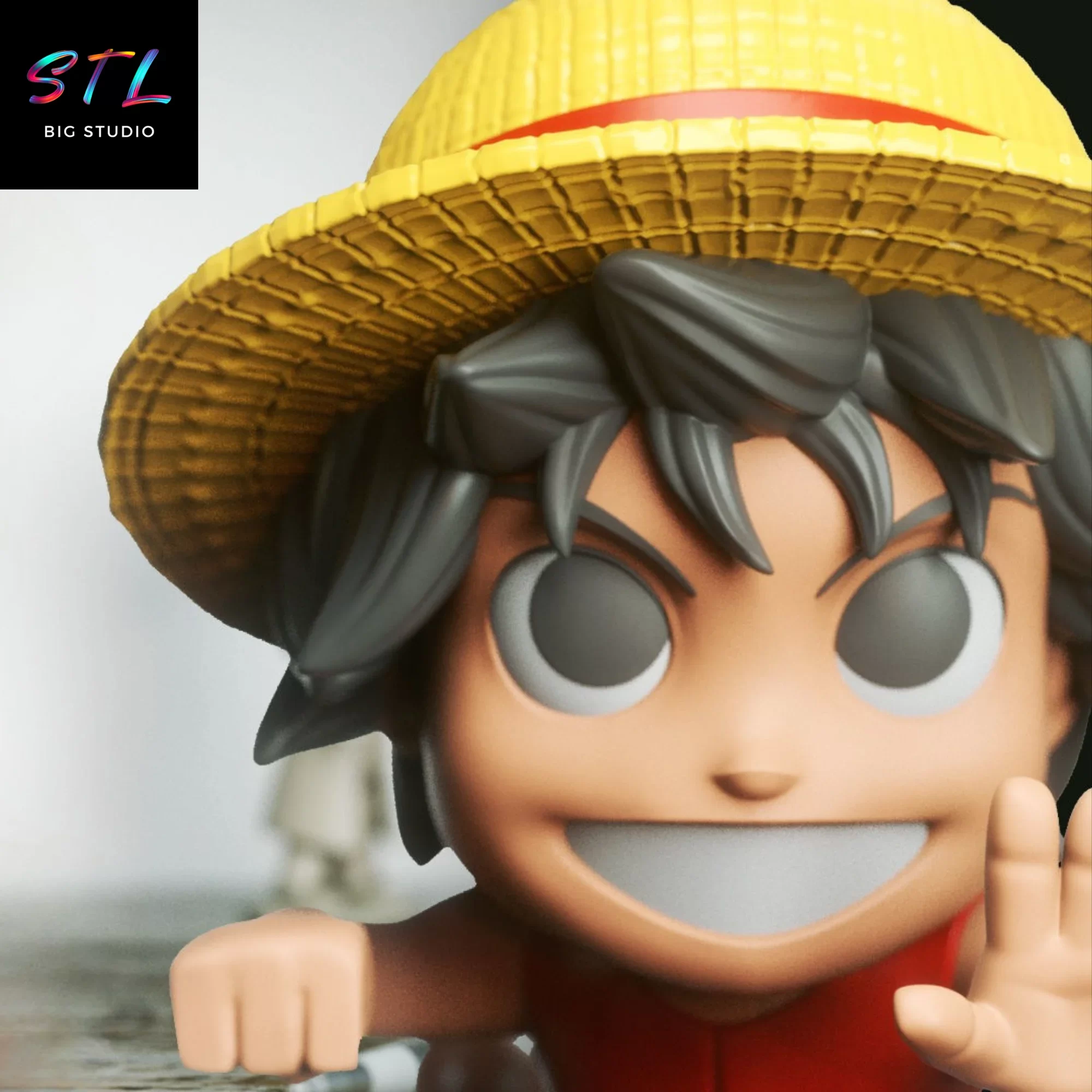 chibi luffy stl one piece 3d print chibi luffy stl one piece 3d print
