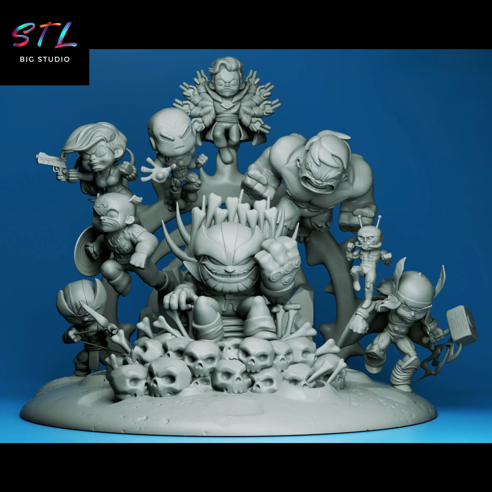 chibi marvel thanos avengers stl chibi marvel thanos avengers stl