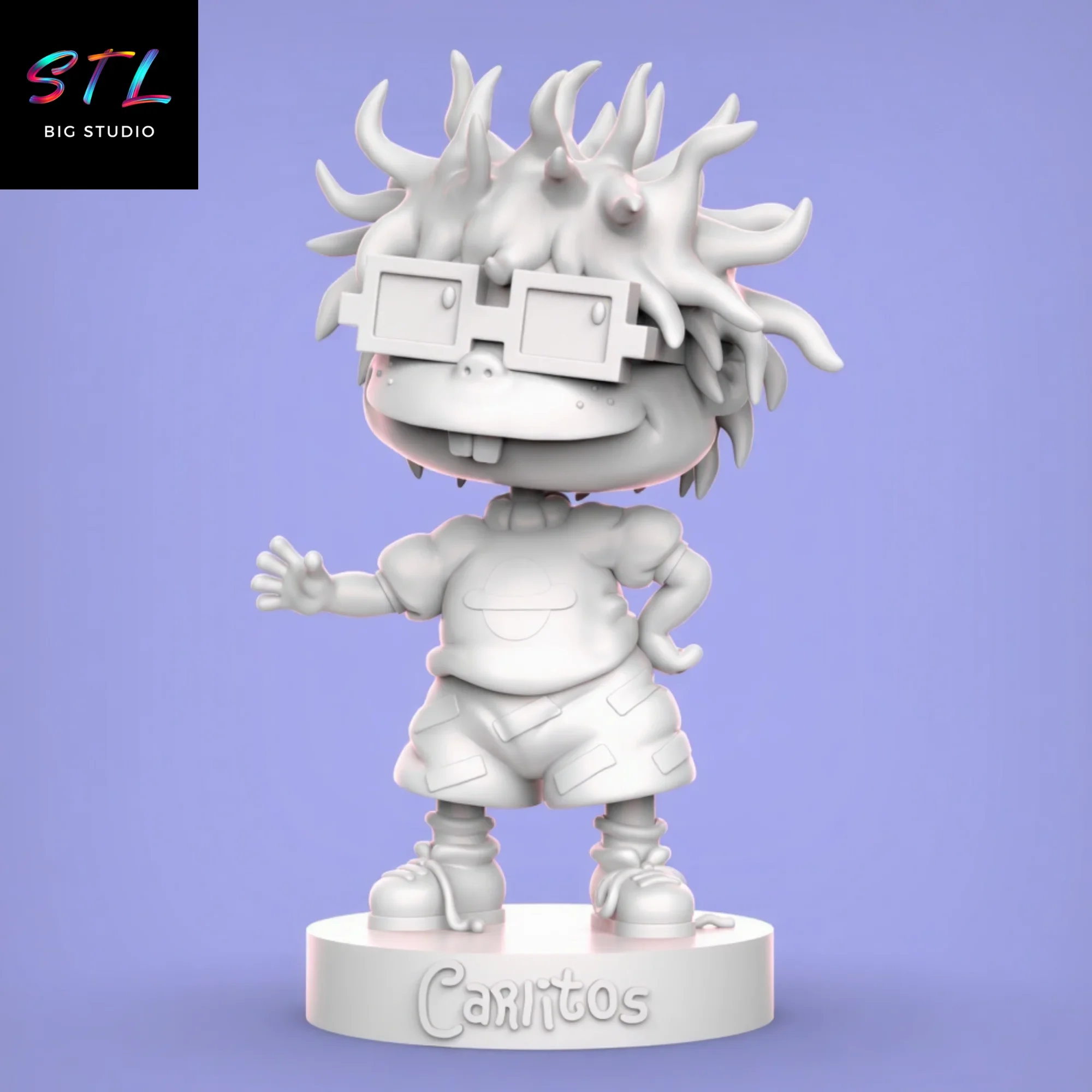 chuckie finster stl carlitos rugrats para impresion 3d chuckie finster stl carlitos rugrats para impresion 3d