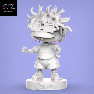 chuckie finster stl carlitos rugrats para impresion 3d