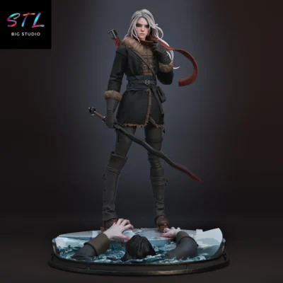 ciri stl the witcher impresion 3d