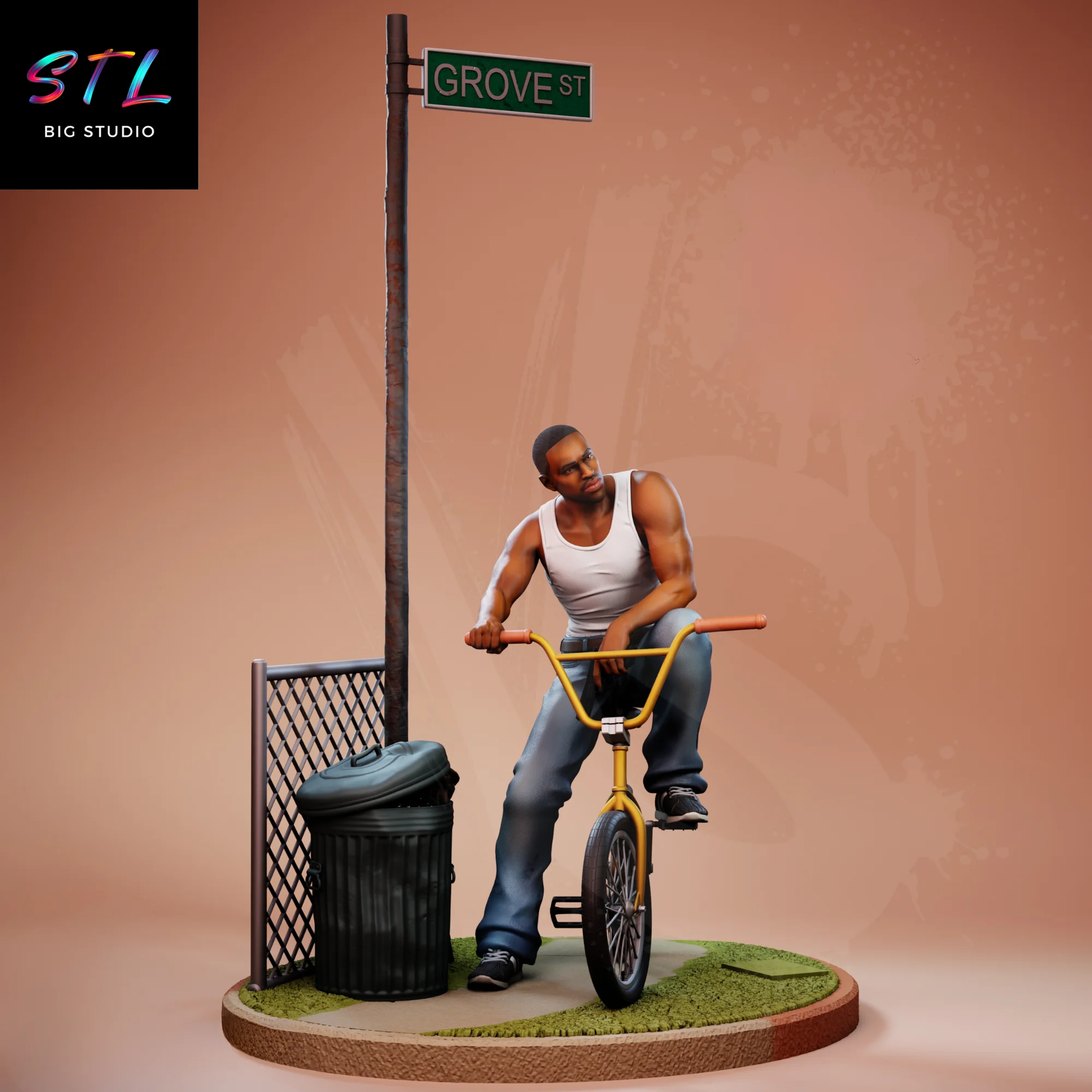 cj grand theft auto stl impresion 3d videojuegos