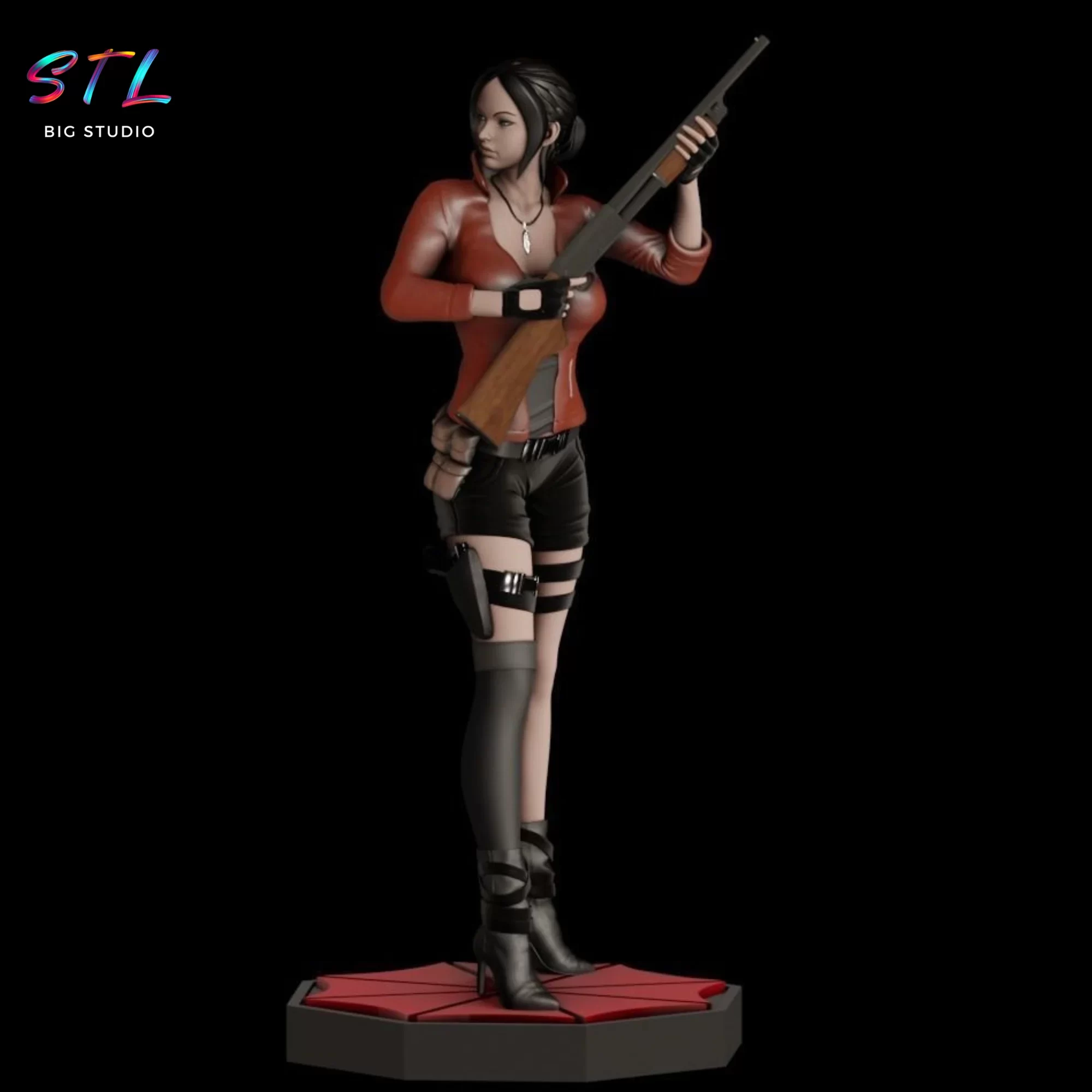claire redfield stl resident evil impresion 3d