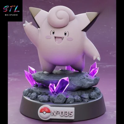 clefairy stl pokemon impresion 3d
