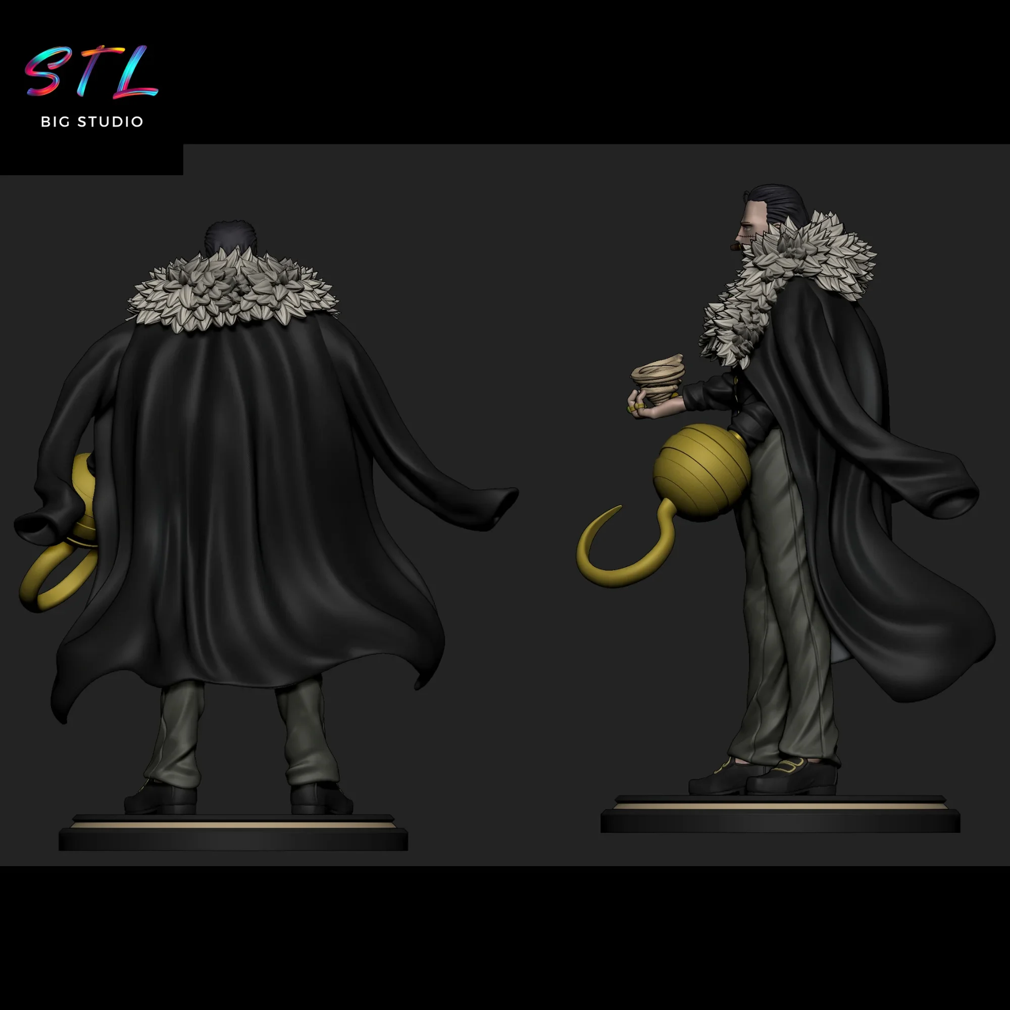 crocodile stl one piece figura impresion 3d crocodile stl one piece figura impresion 3d