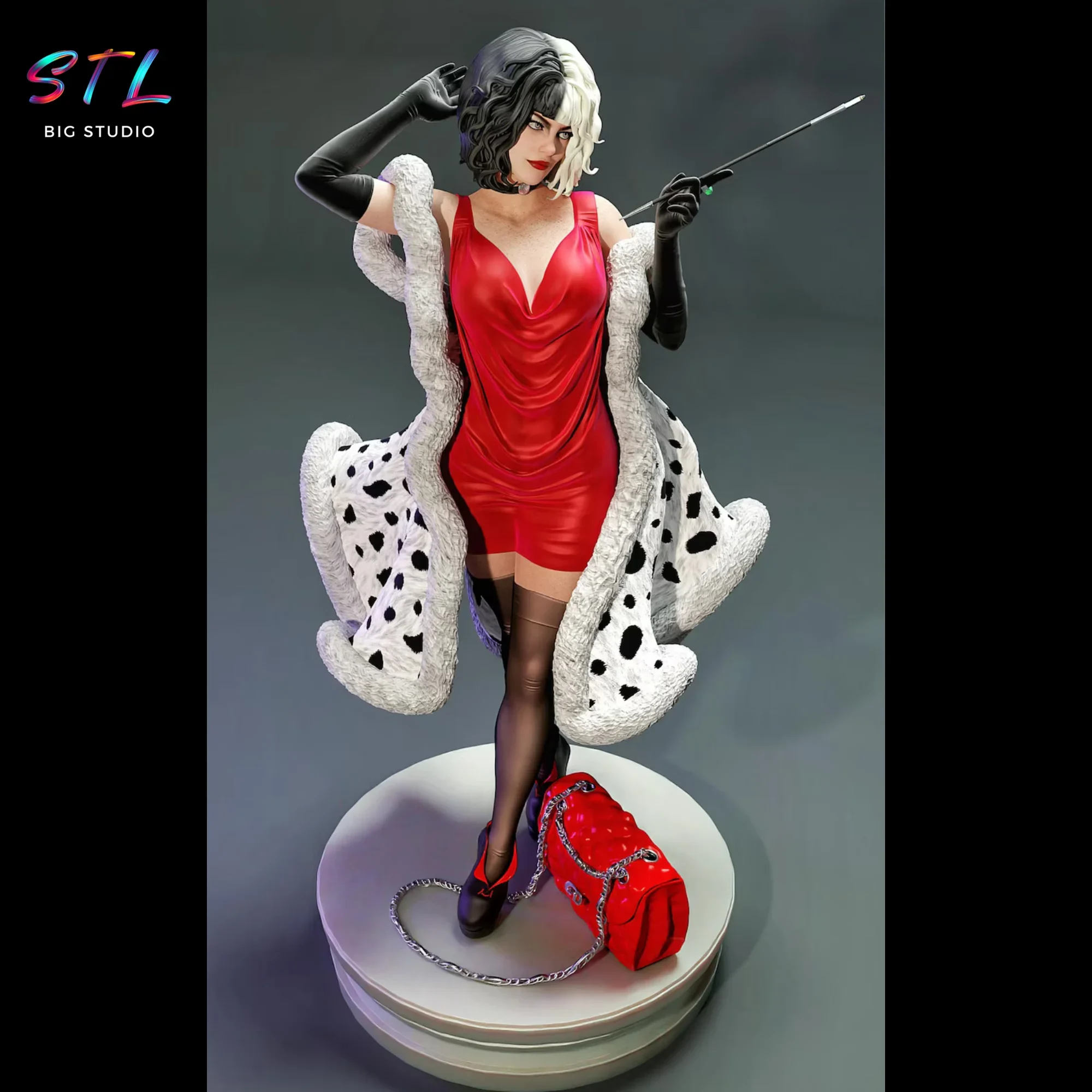 cruella de vil stl 101 dalmatas impresion 3d disney cruella de vil stl 101 dalmatas impresion 3d disney