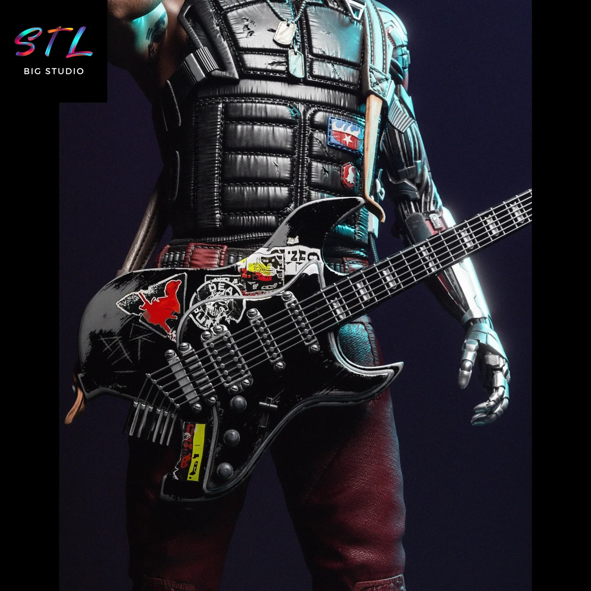 cyberpunk 2077 stl johnny silverhand impresion 3d cyberpunk 2077 stl johnny silverhand impresion 3d
