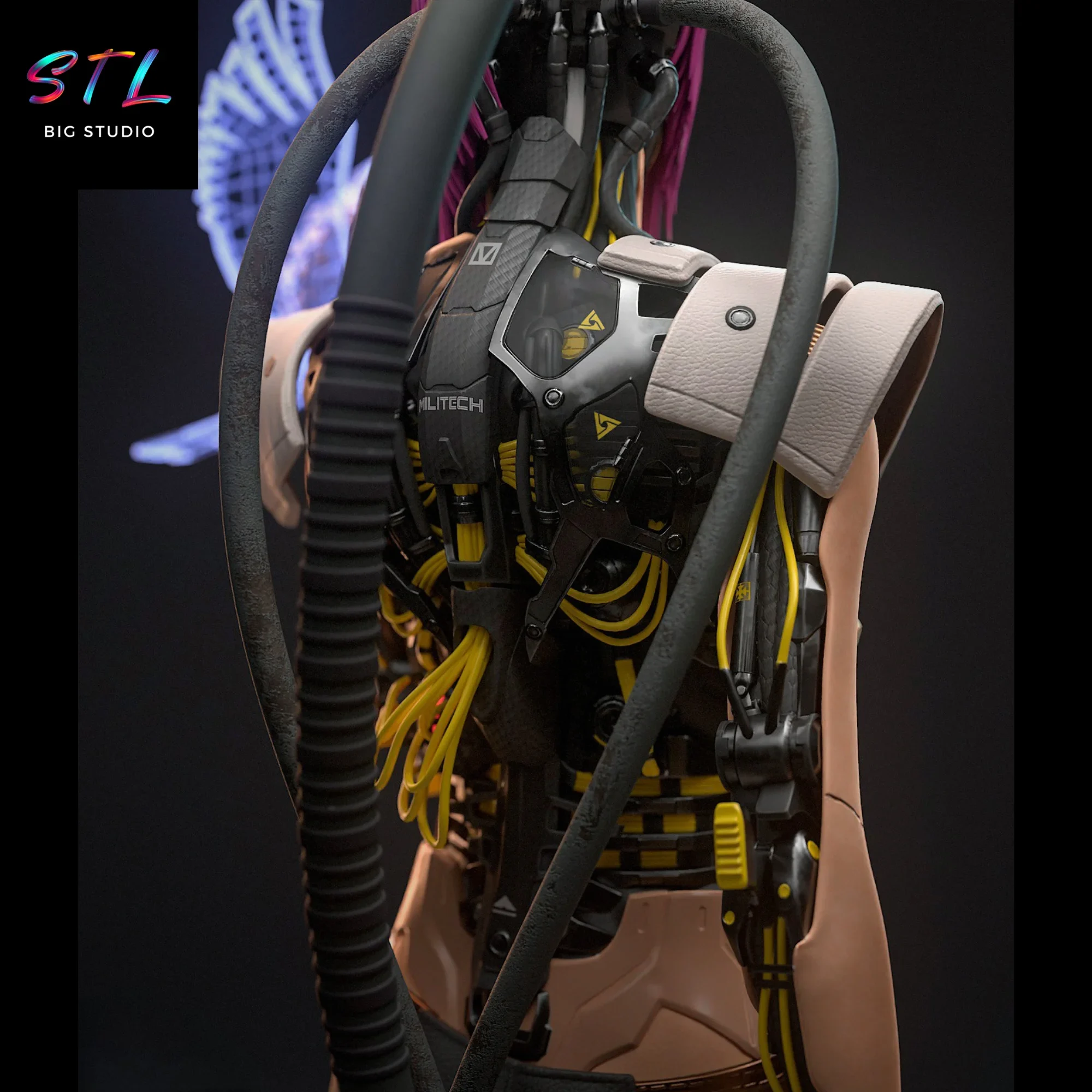 cyberpunk 2077 stl songbird impresion 3d cyberpunk 2077 stl songbird impresion 3d
