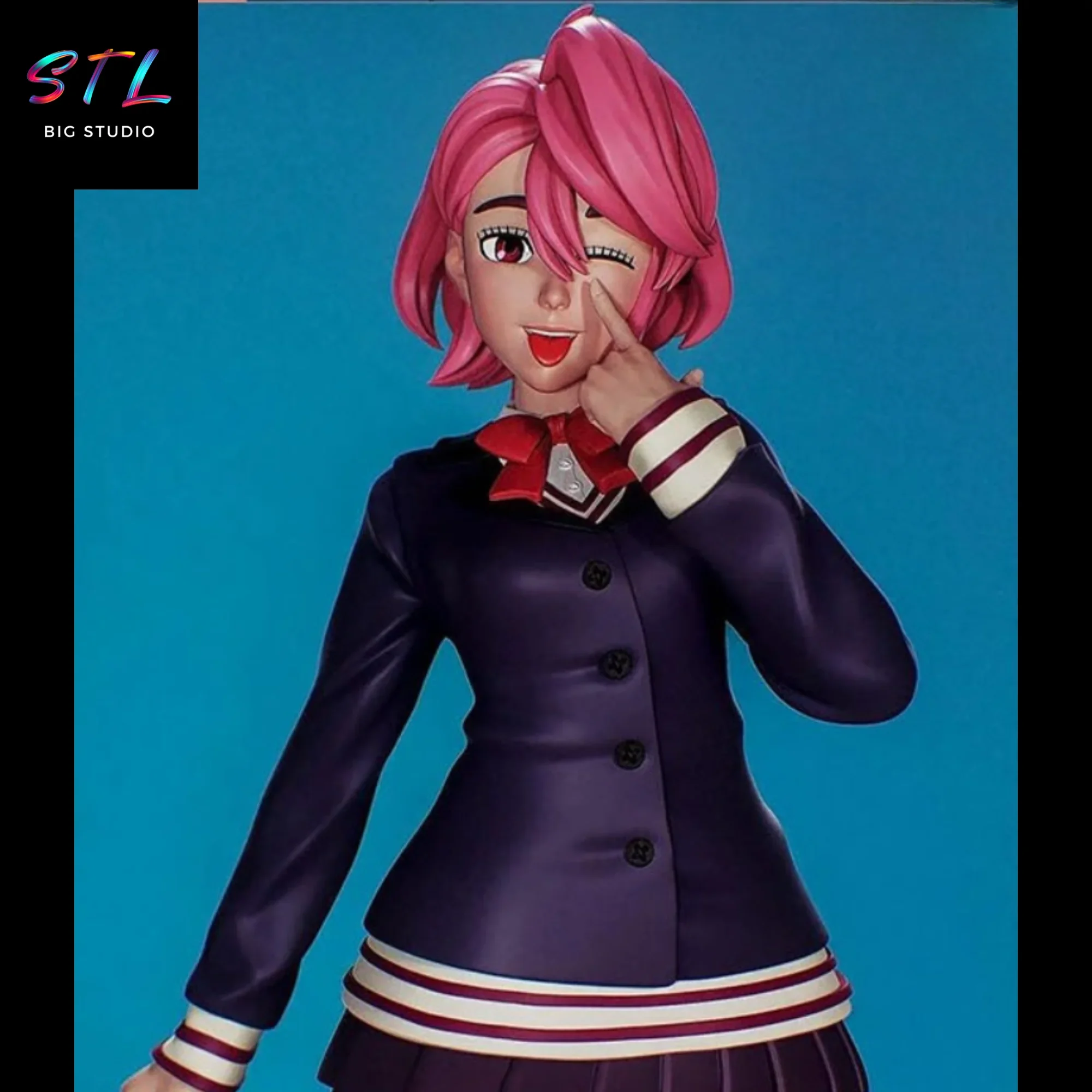 dan da dan stl aira shiratori figura impresion 3d dan da dan stl aira shiratori figura impresion 3d