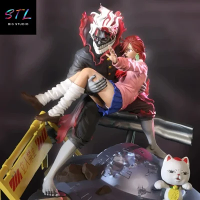 dandadan stl momo ayase y okarun diorama impresion 3d