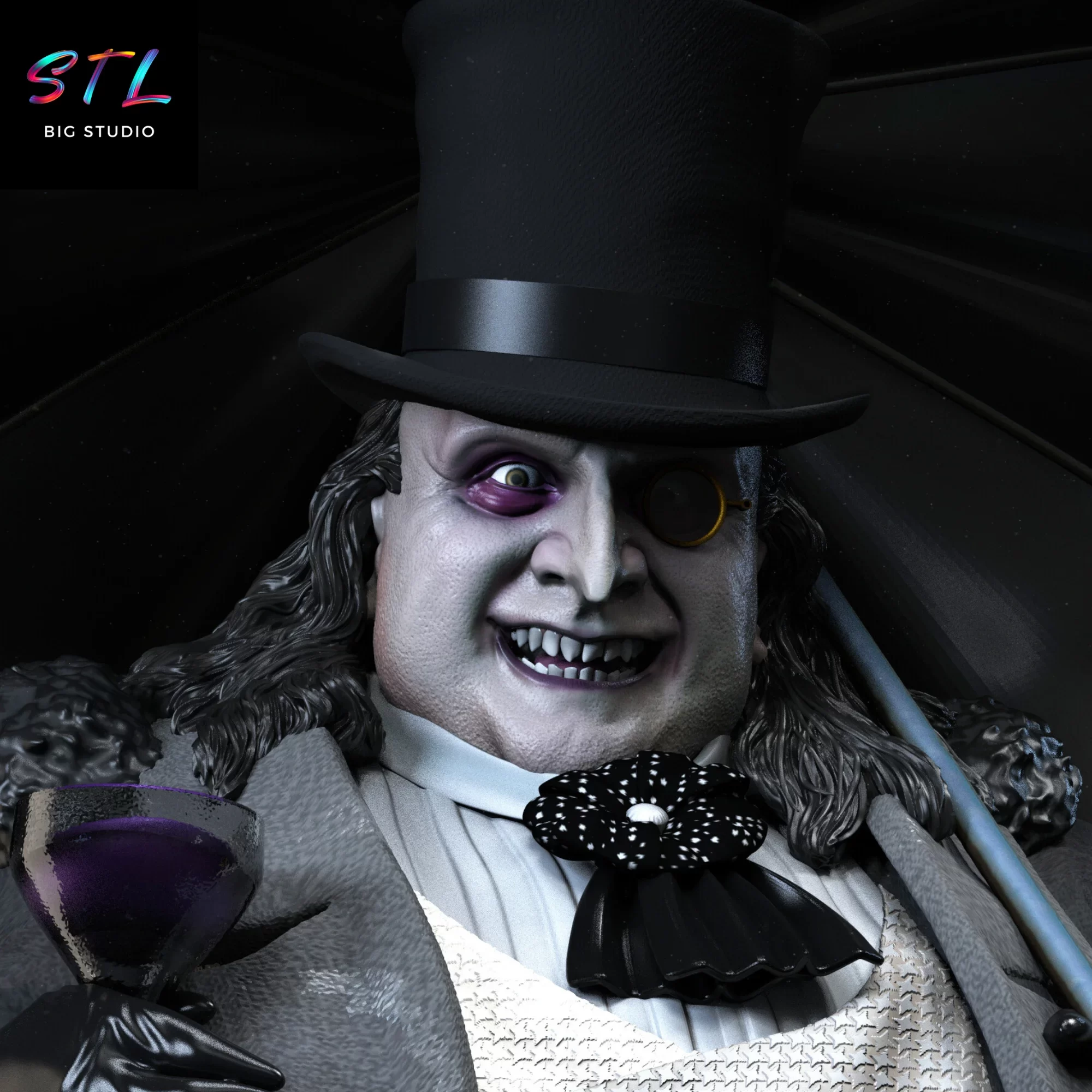 dani devito stl pingüino batman impresion 3d dani devito stl pingüino batman impresion 3d