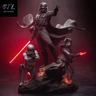 darth vader stl star wars para impresion 3d