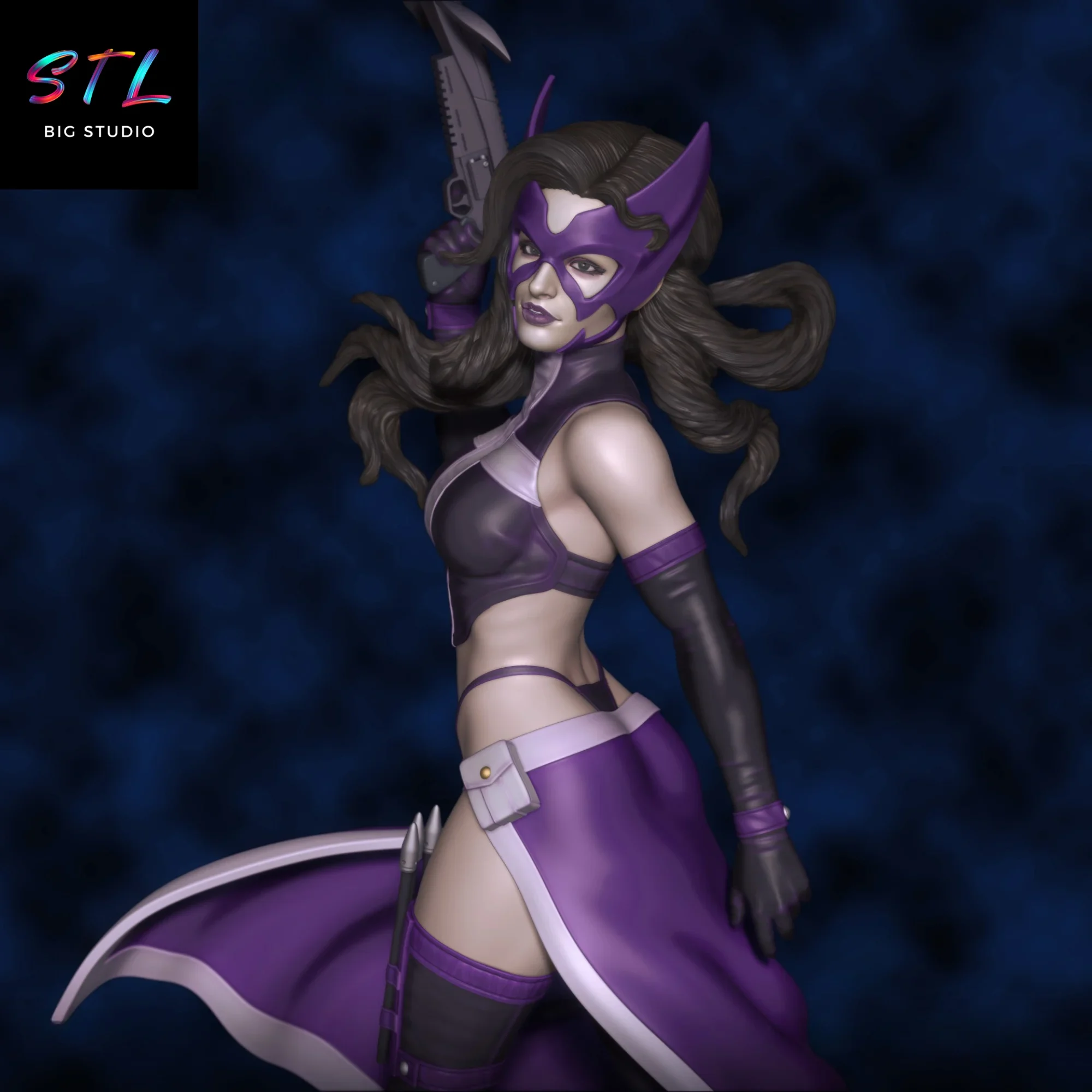 dc comics stl huntress figura impresion 3d dc comics stl huntress figura impresion 3d